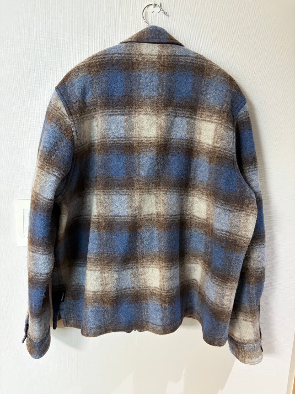 스투시 브러쉬드 울 플레이드 짚 셔츠 상품이미지2