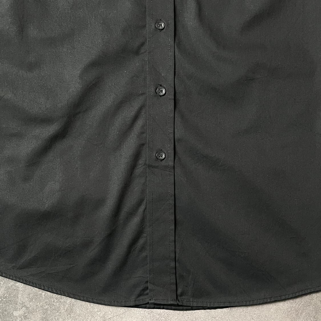 ASH CITY 빈티지 블랙 다운버튼 코튼 셔츠 A00709 상품이미지4