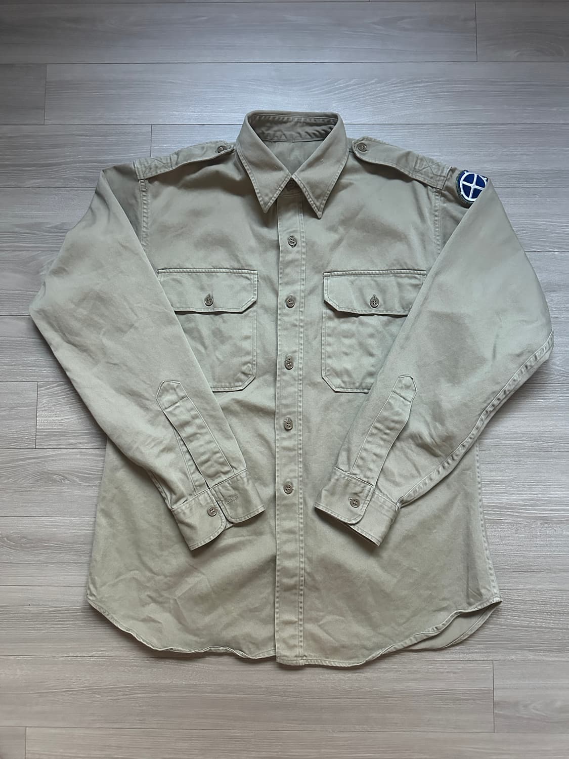 50's 미군 35th Infantry Div. 오피서 셔츠~103 상품이미지1