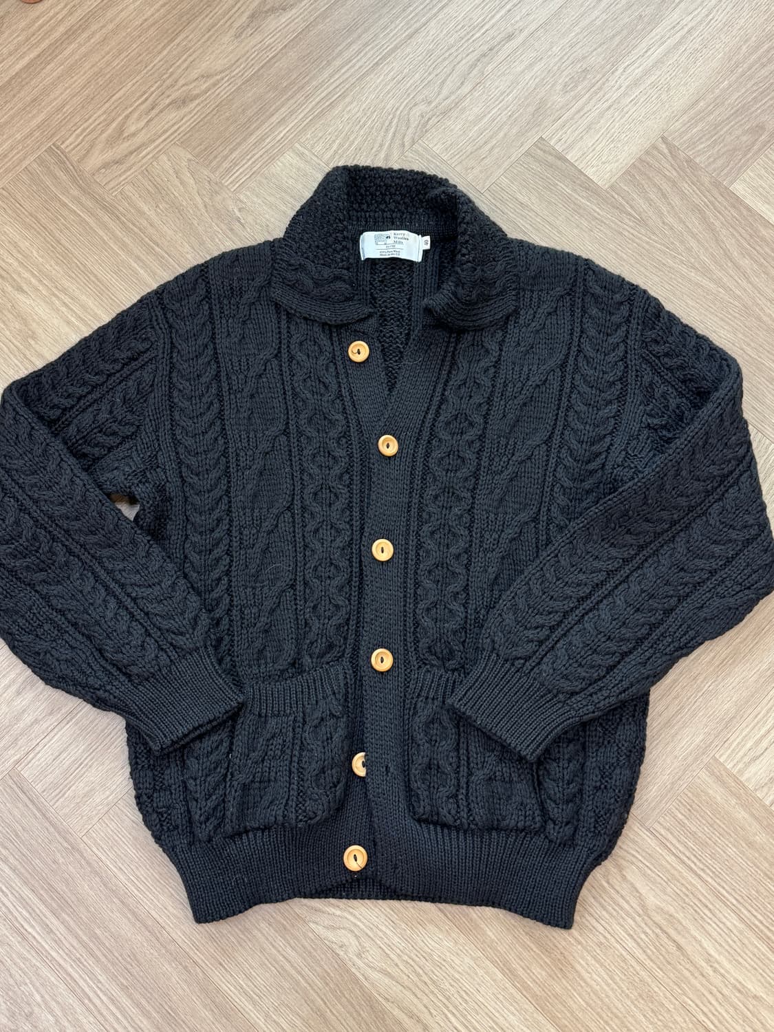 케리울른밀즈 피셔맨 카라 가디건 상품이미지1