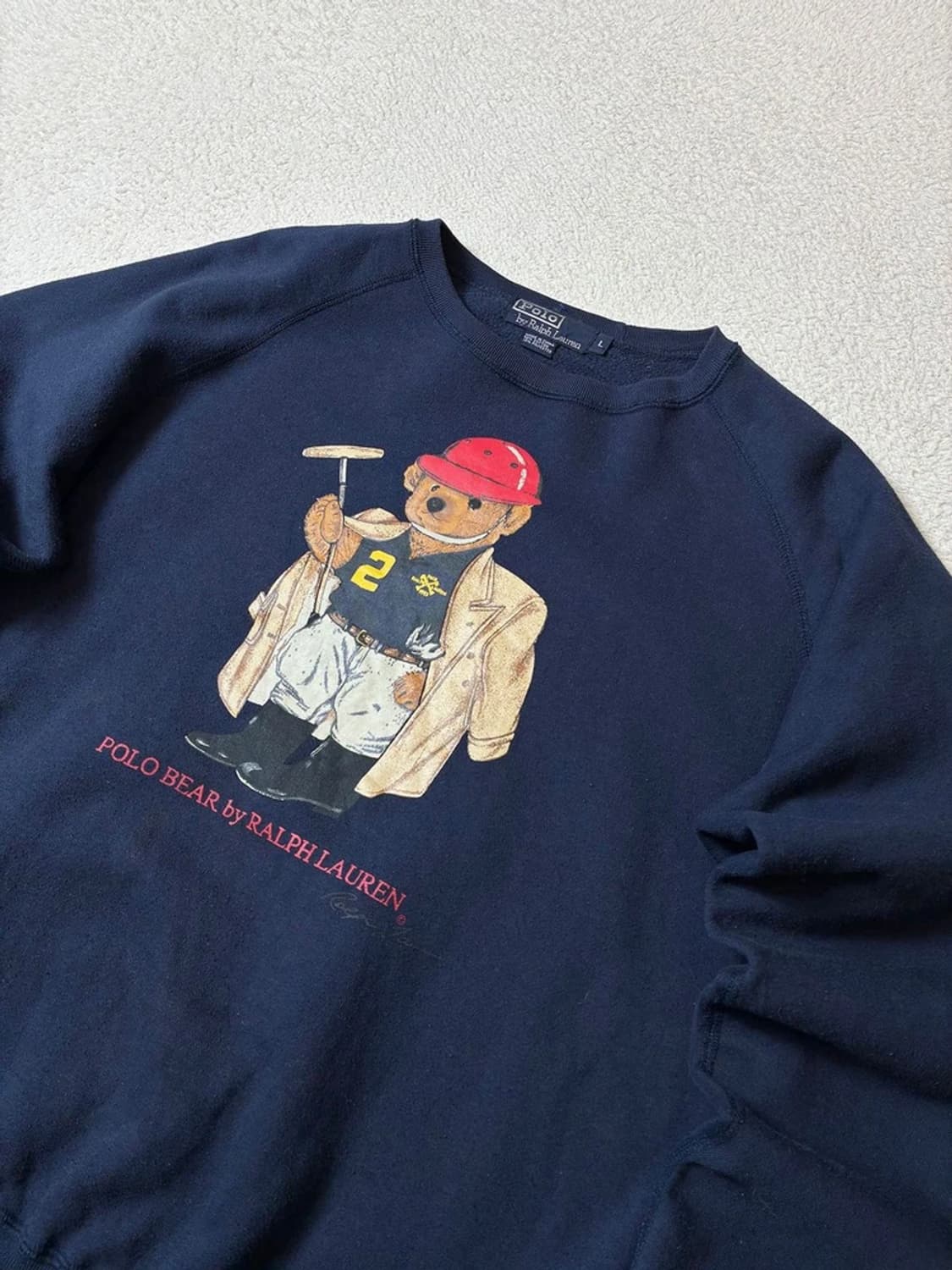 폴로 랄프로렌 90's 클래식 페디드 베어 맨투맨 PN7393 상품이미지2