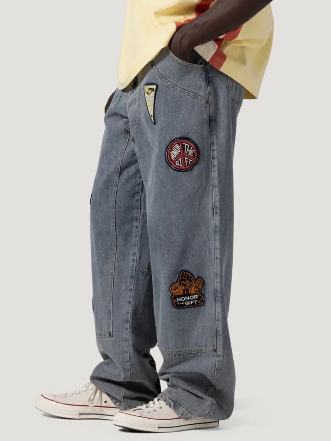 Honor the gift 패치 카펜더 팬츠 인디고 상품이미지2