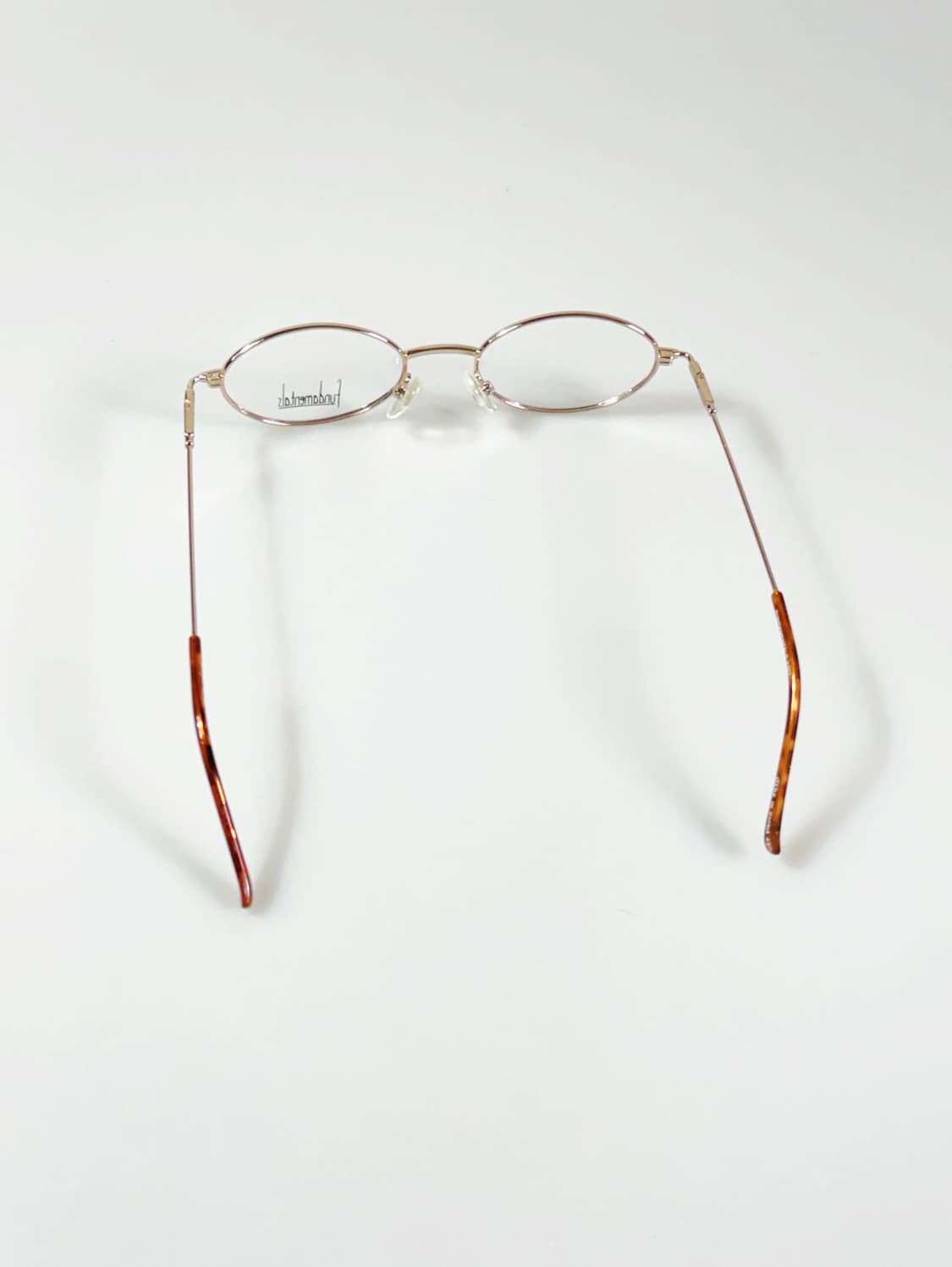 Fundamentals 골드 슬림 오벌 메탈 프레임 빈티지 안경 상품이미지6