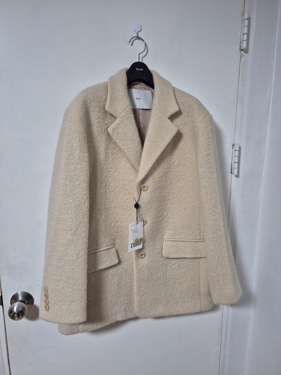 25FW 던스트 3 BUTTON BOUCLE WOOL JAC KET 버터 상품이미지5