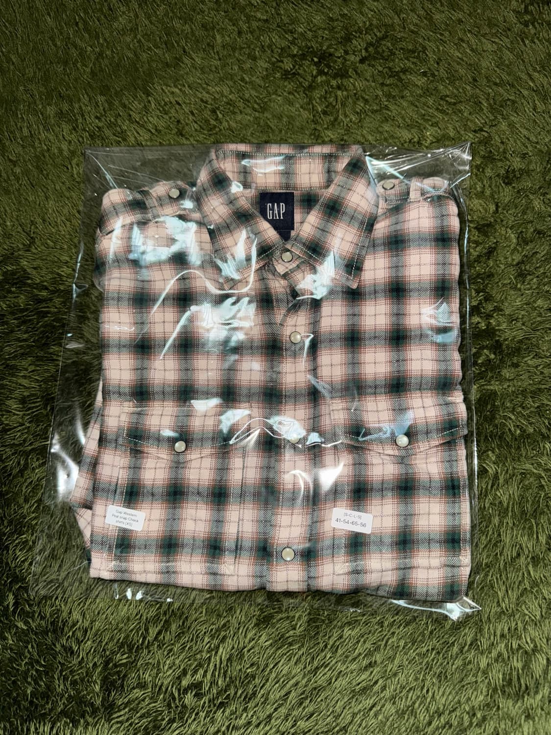 [XS] GAP 갭 재팬 릴리즈 펄스냅 웨스턴 체크 셔츠 상품이미지10