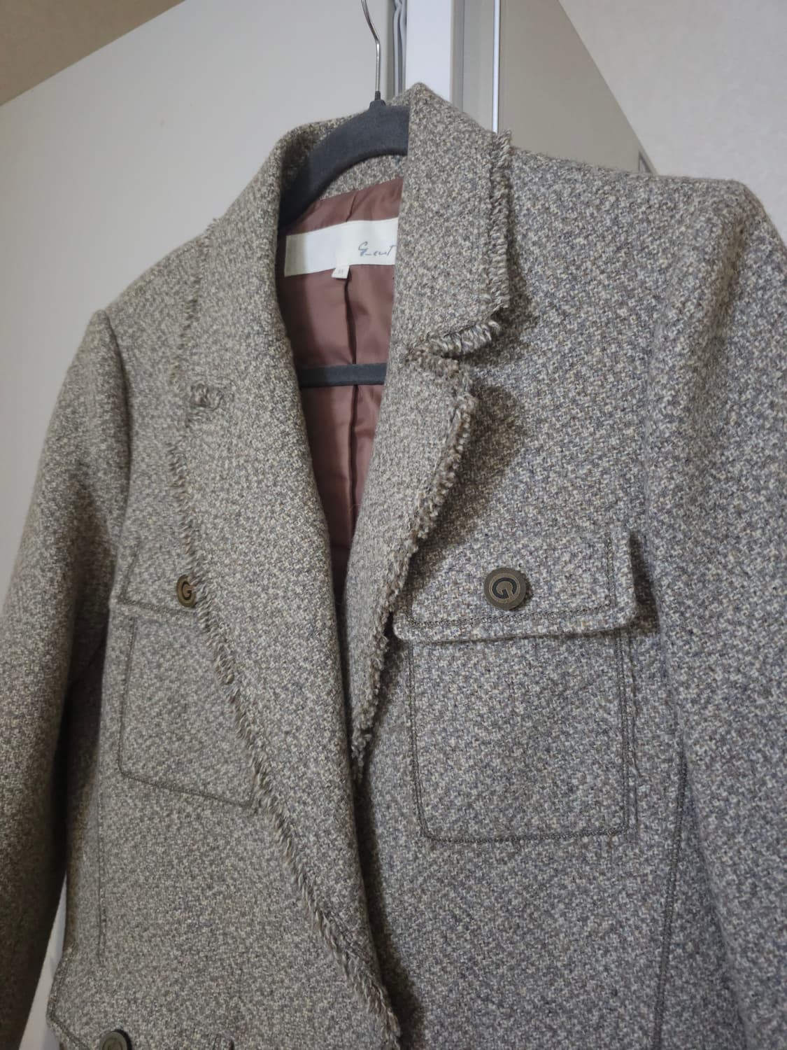 지컷 트위드 울자켓 상품이미지2