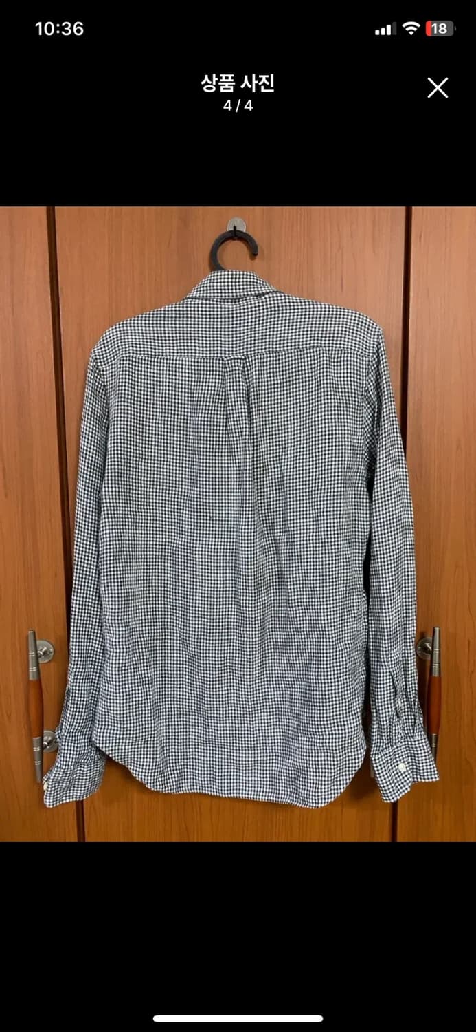 [CLUB MONACO] 클럽모나코 린넨 깅엄셔츠 S사이즈 상품이미지4