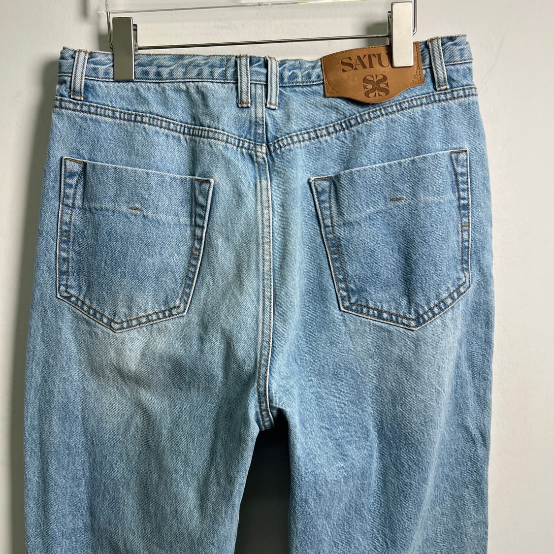 Satur 세터 연청 와이드 데님 팬츠 XL 상품이미지5