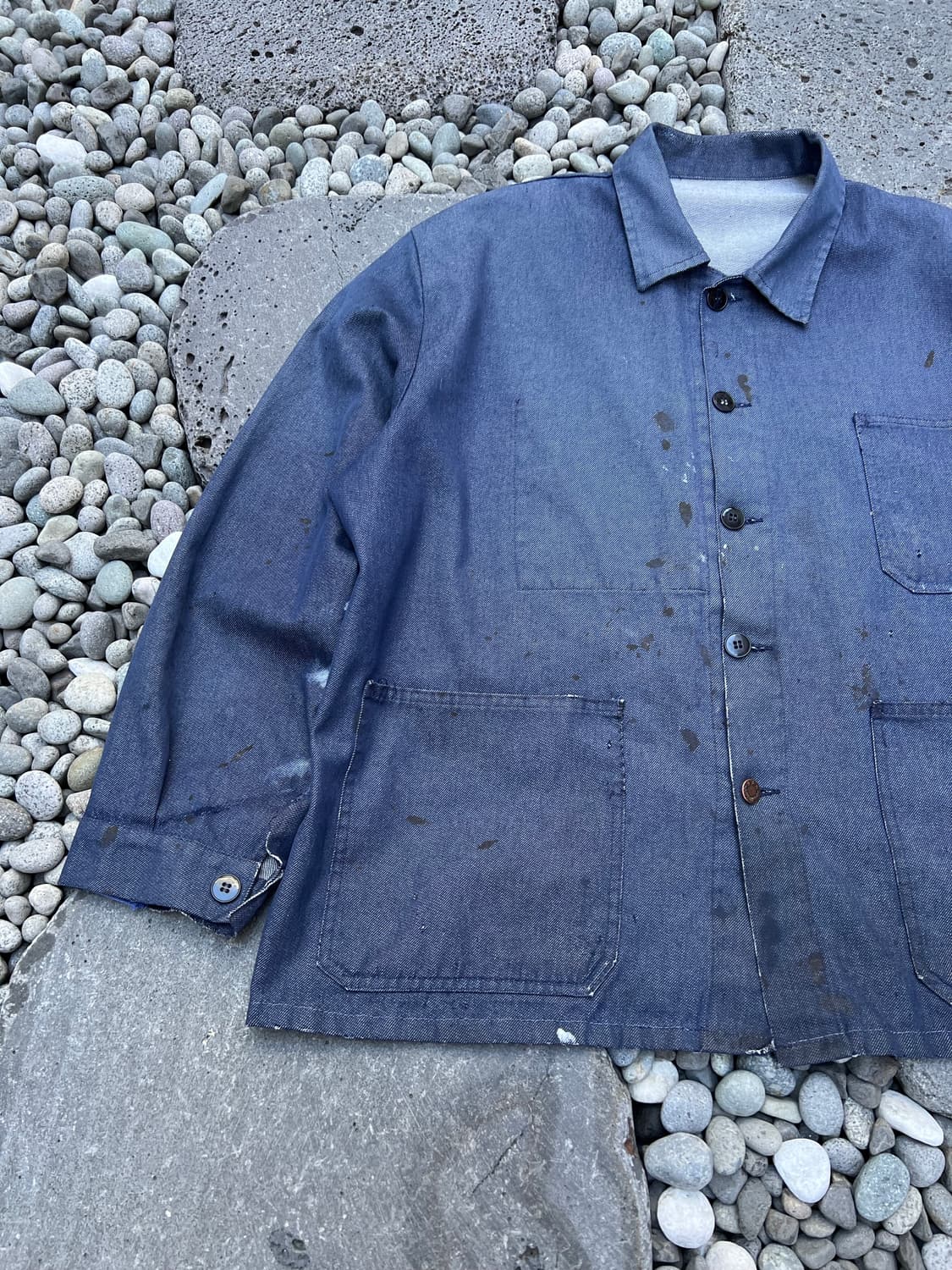 BIG SIZE DISTRESSED DENIM 빅사이즈 프렌치워크자켓 상품이미지4