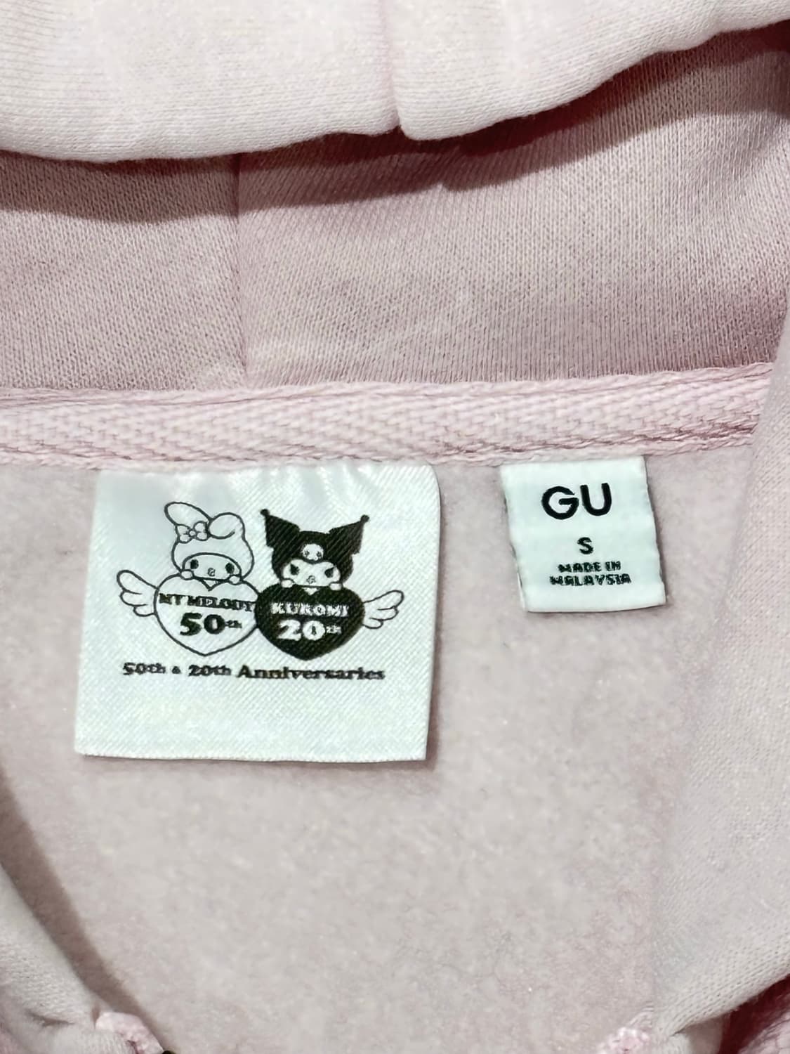 GU 산리오 마이멜로디 베이비핑크 후드집업 상품이미지7