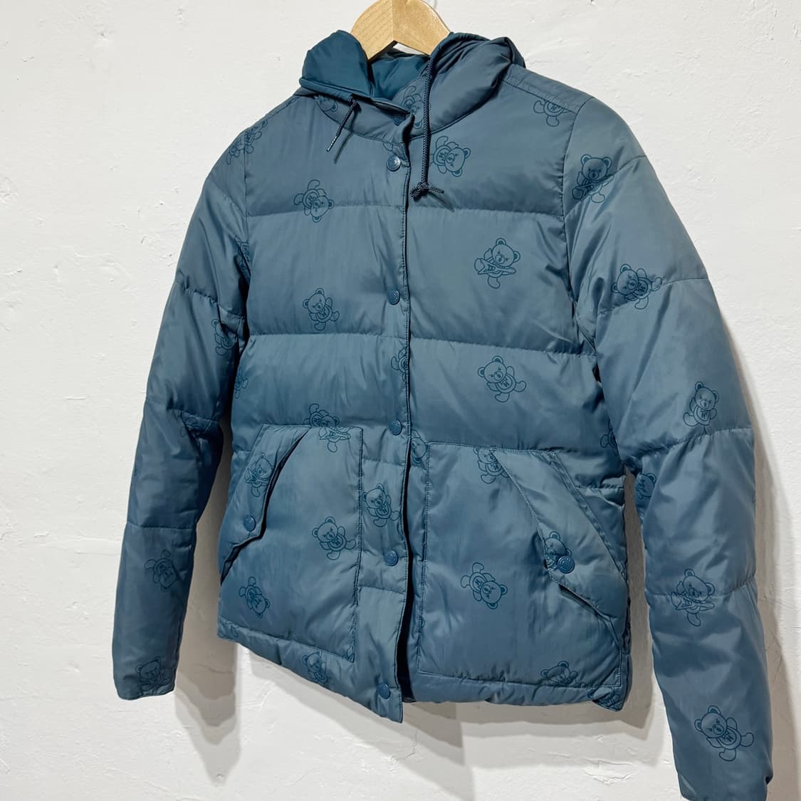 히스테릭글래머 퍽베어 리버시블 다운 자켓 블루 상품이미지5