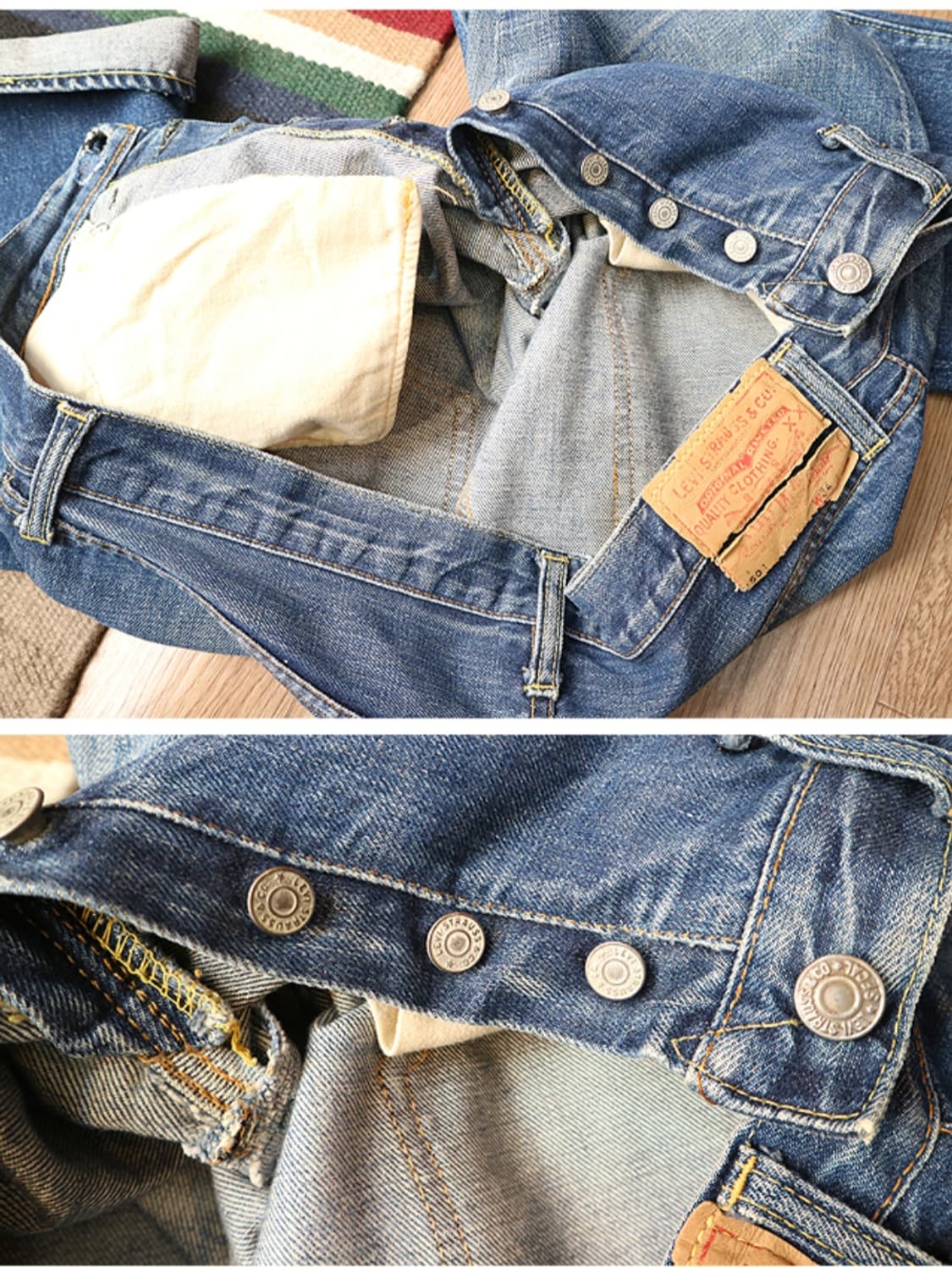 미국 메이드 60s LEVIS 리바이스 501XX A 타입 빅E 빈티지
 상품이미지6