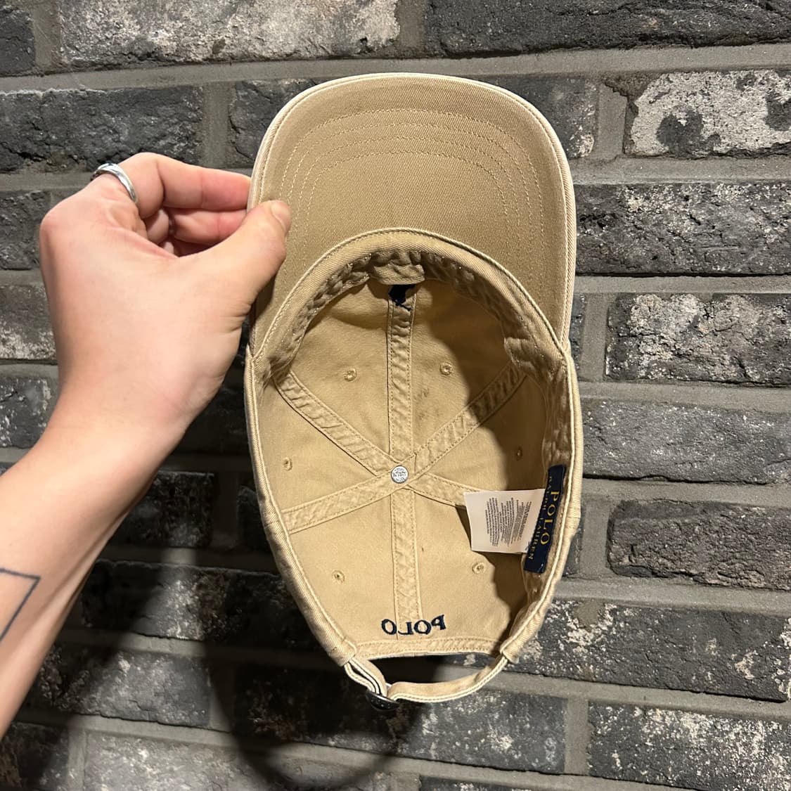 폴로 랄프로렌 아이코닉 치노 볼캡 모자 탄 베이지 상품이미지7