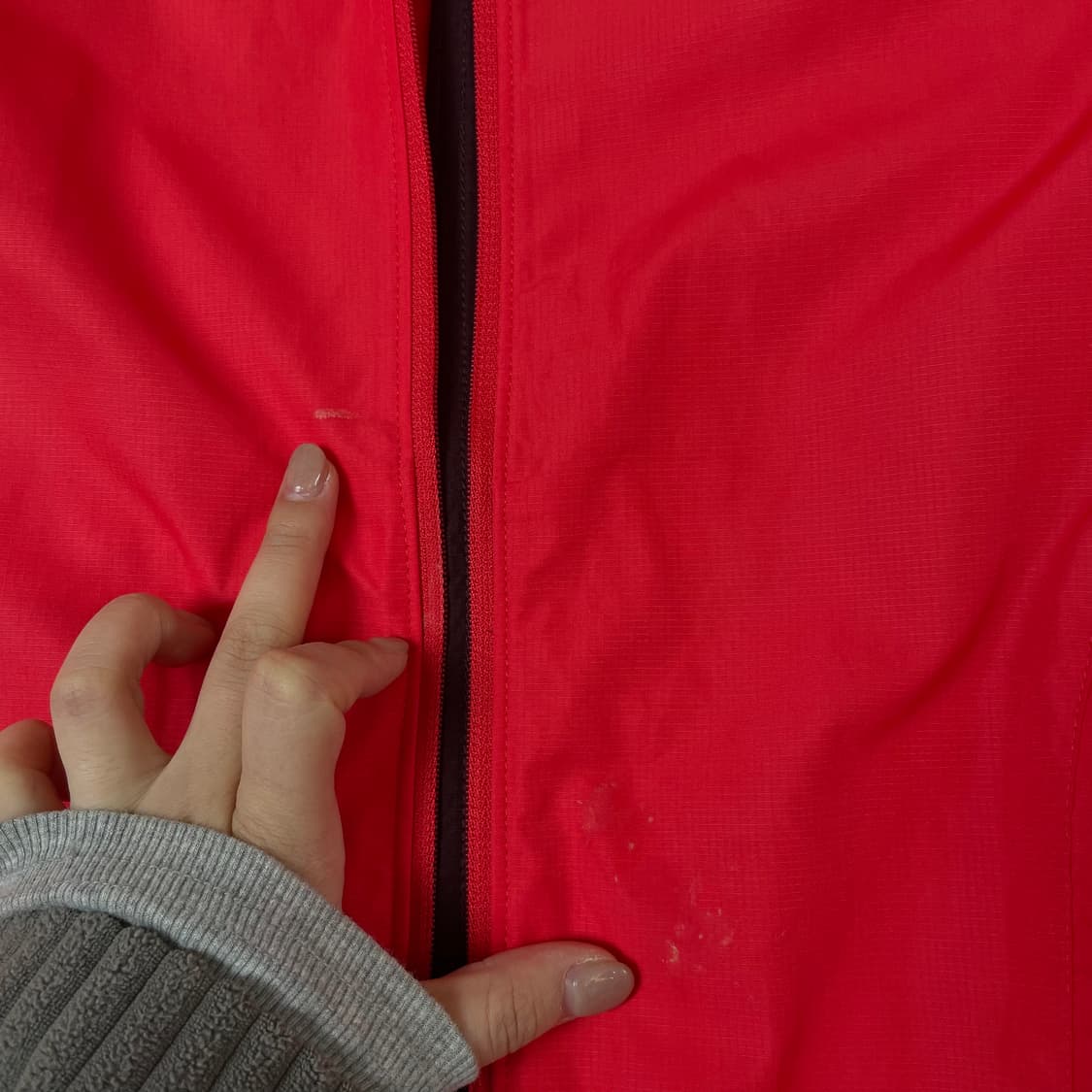 나이키 레드 브라운 투톤 나일론 바람막이 자켓 M 상품이미지5