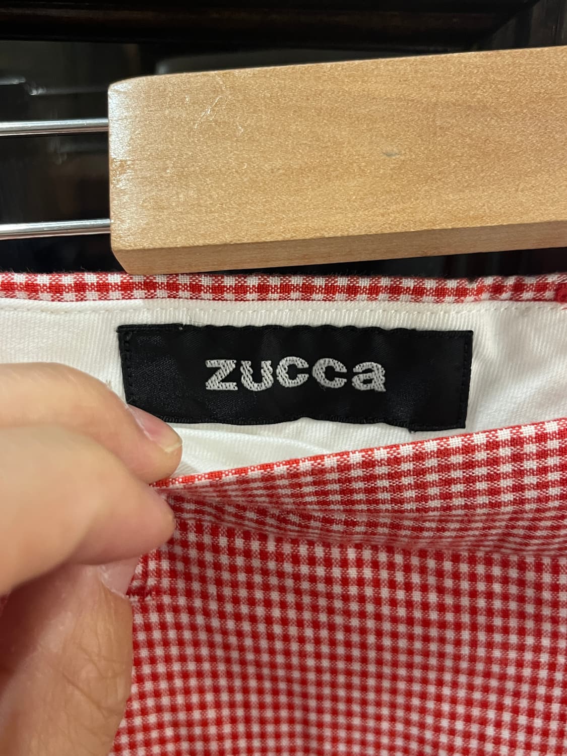 Zuuca 레드체크 코튼팬츠 상품이미지3