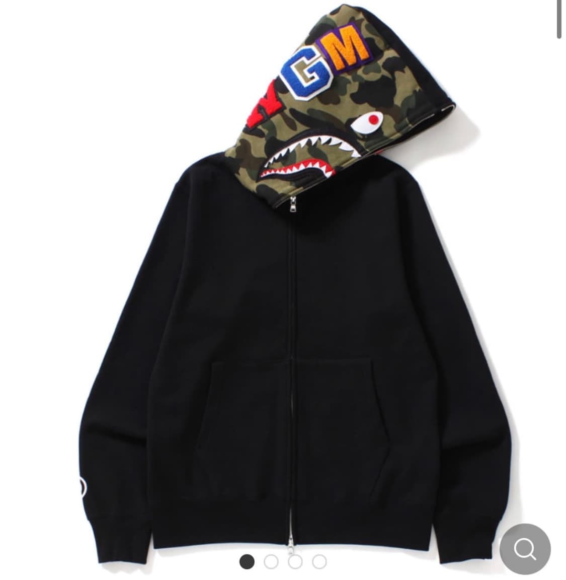 베이프 샤크후드 풀오버 녹계 상품이미지1