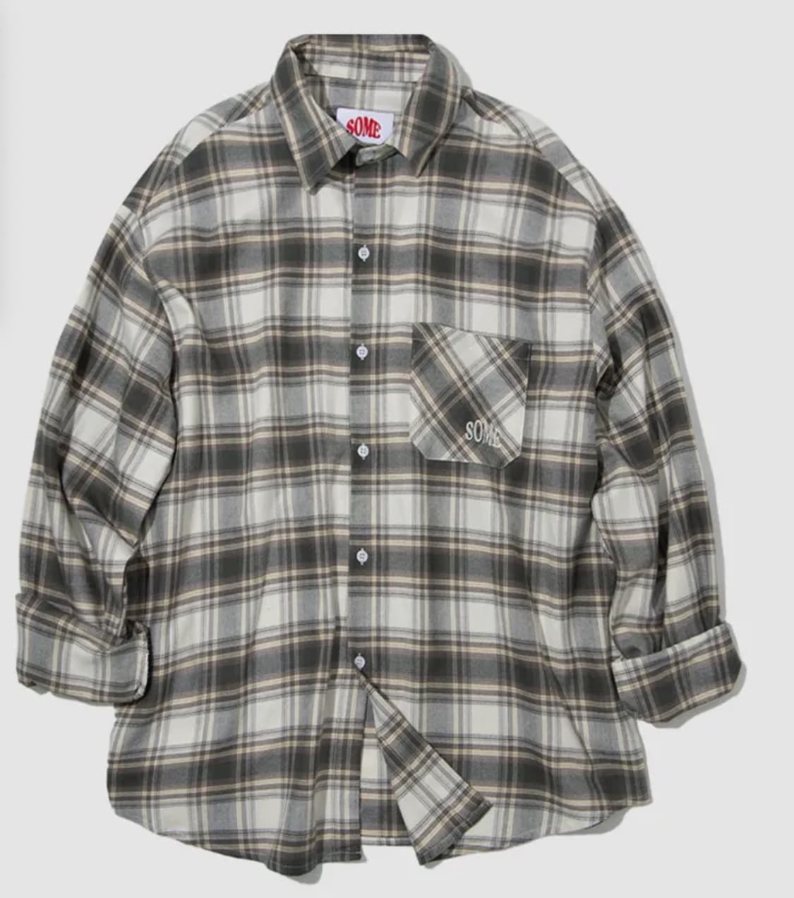 썸플레이스 오버핏 체크 셔츠 상품이미지2