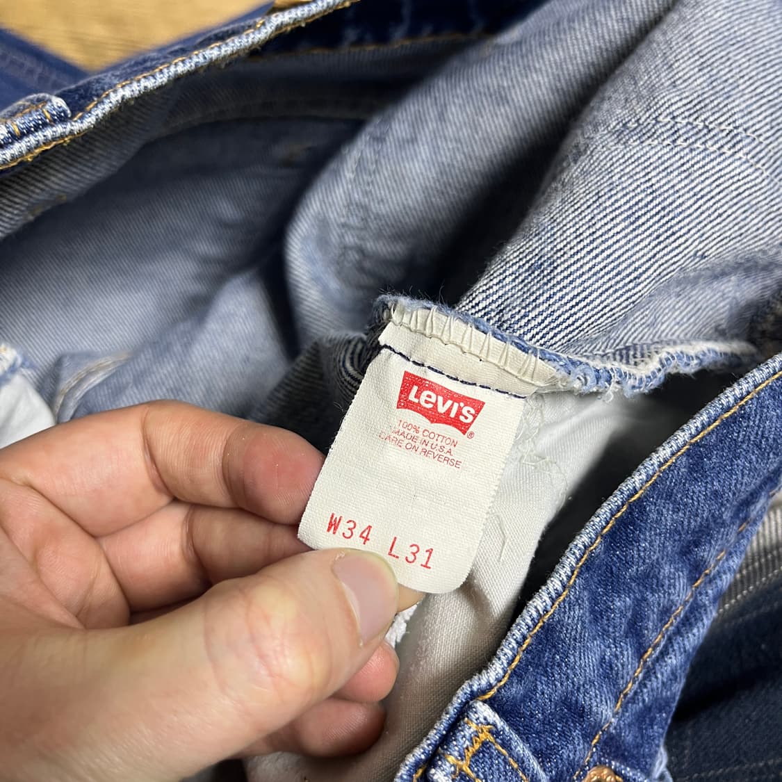 90s USA 리바이스517 오렌지탭 [33/표기34] 상품이미지6