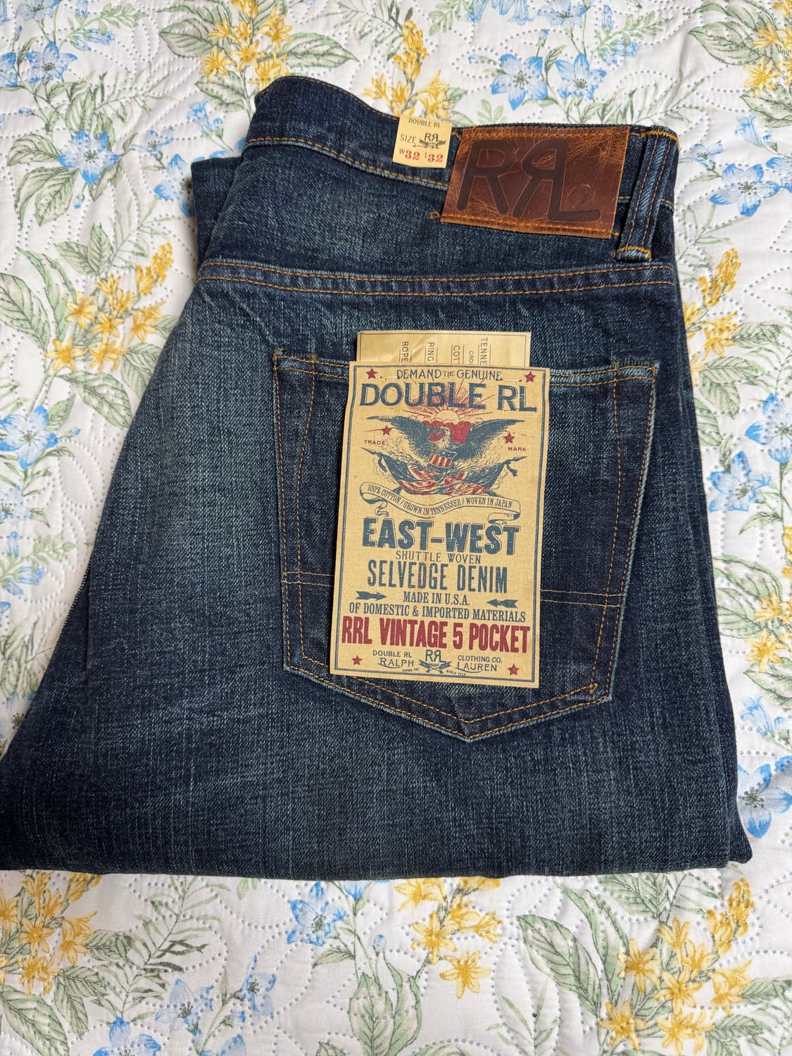 RRL 빈파포 기빈스진 32/32 새제품 팝니다. 상품이미지4