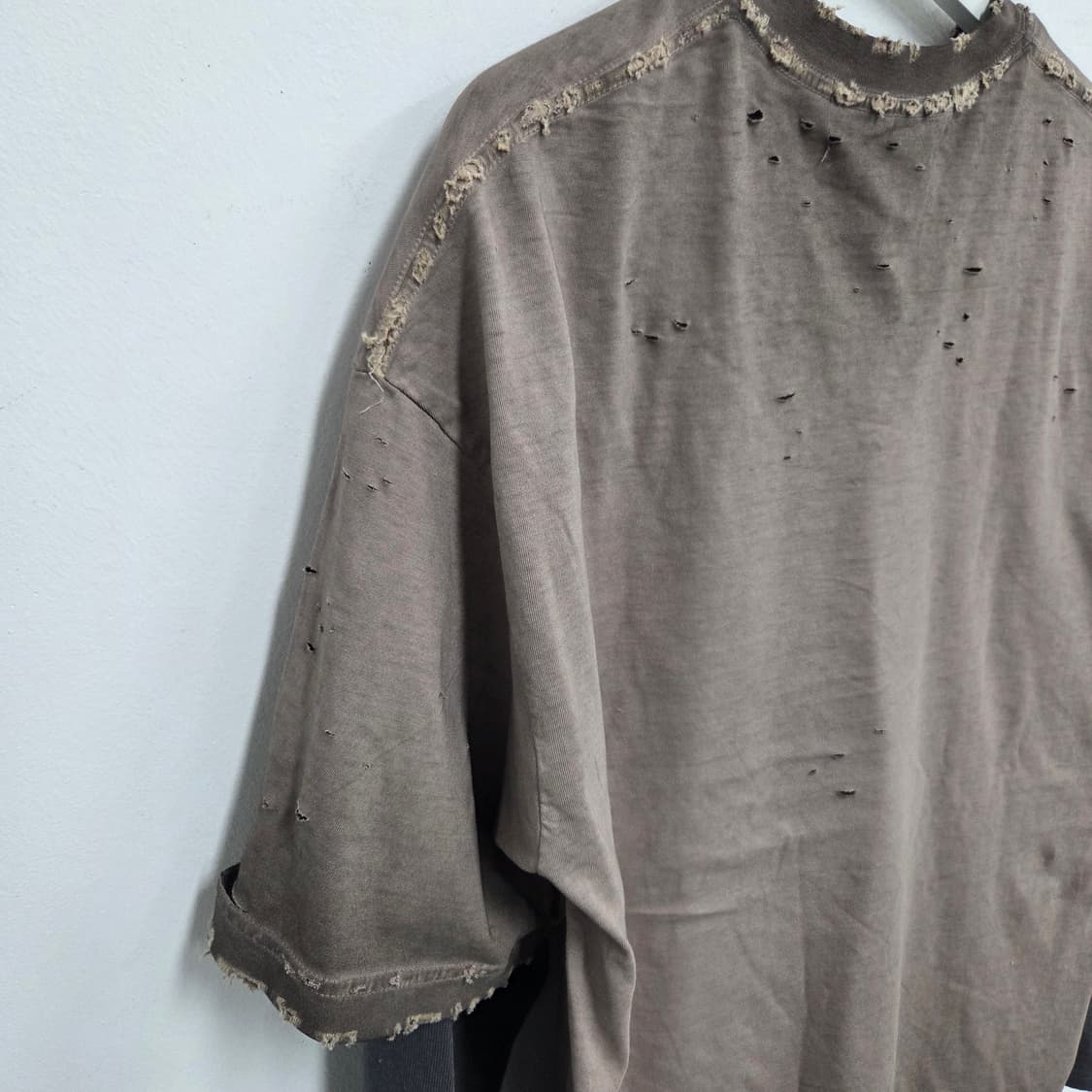 빈티지 워싱 긴팔 레이어드티셔츠 상품이미지7