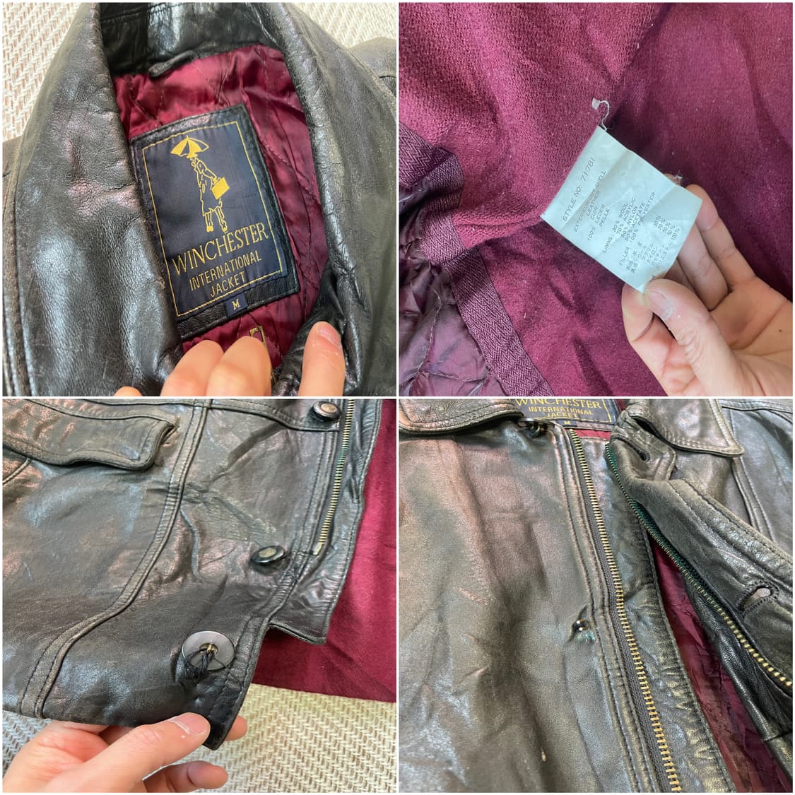 8~90s  WNICHESER 양가죽 헌팅 자켓 J03394 상품이미지9