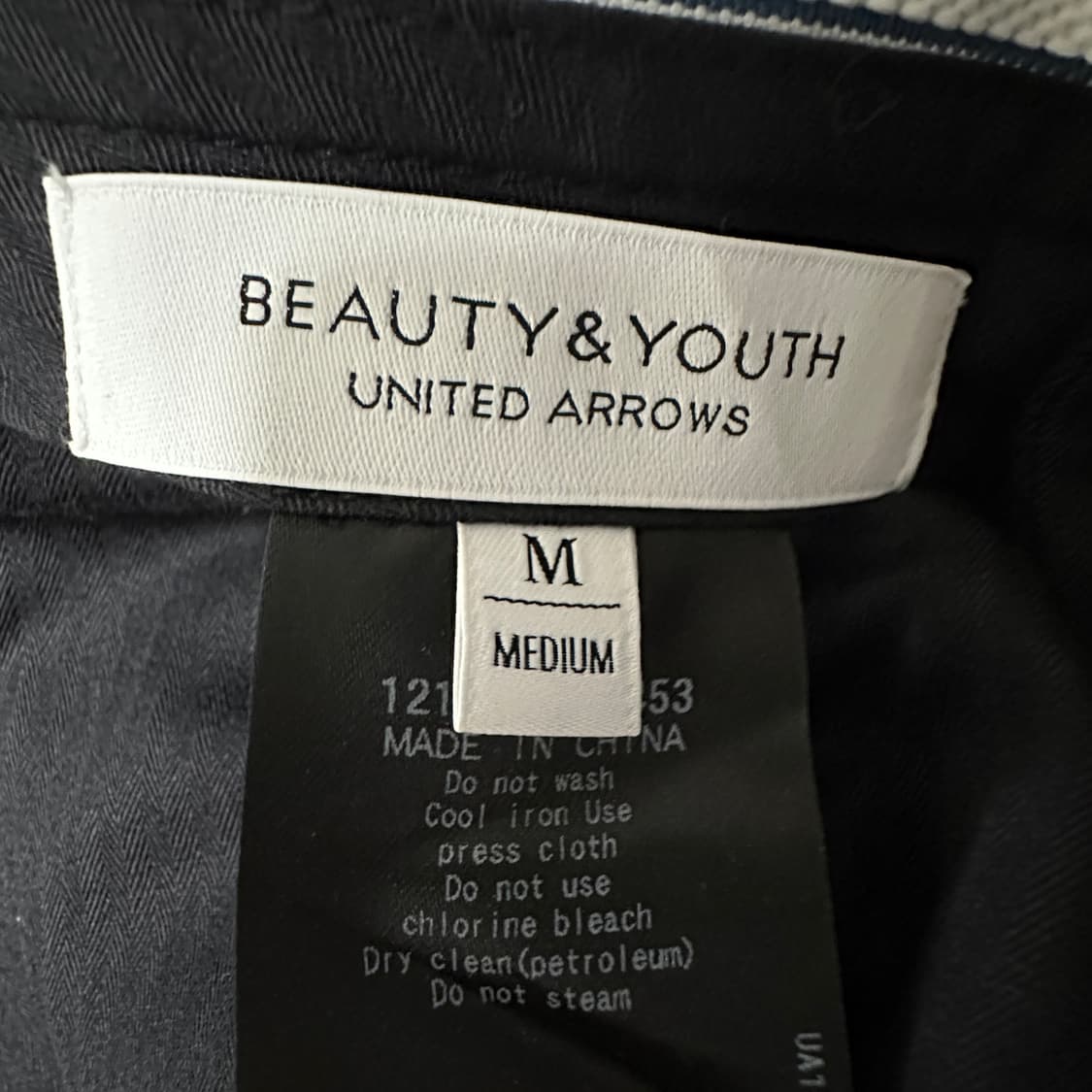 UNITED ARROWS wool slacks navy 상품이미지3