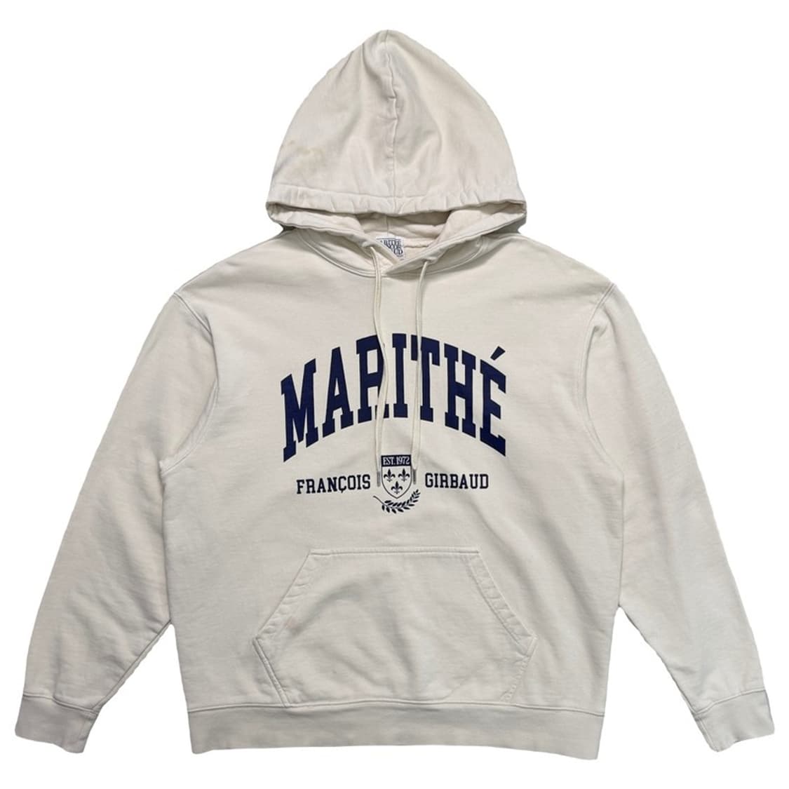 마리떼 프랑소와 저버 클래식 로고 후드 티셔츠 크림 XL 상품이미지1