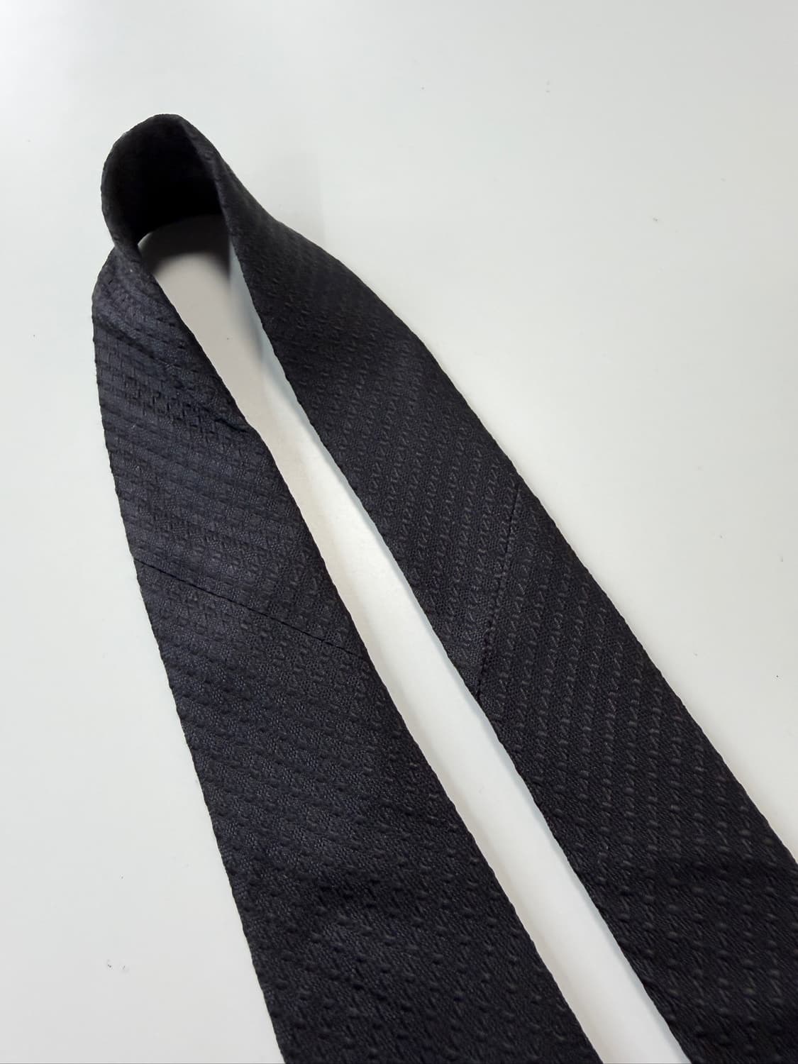 크리스찬 오라니(CHRISTIAN ORANI) 블랙 실크 넥타이 8cm 상품이미지6