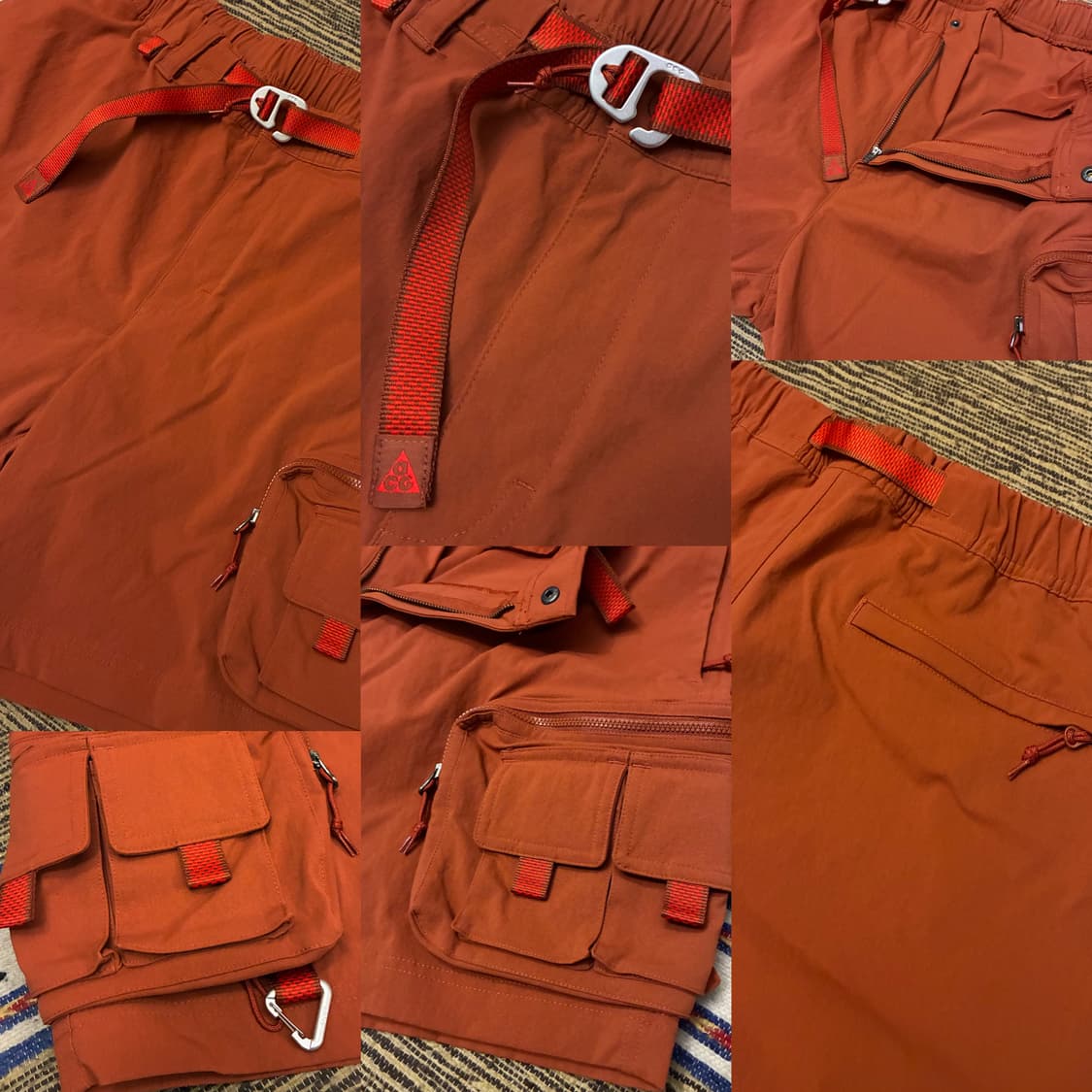 (XL)나이키 ACG 나일론 유틸리티 카고 쇼츠 반바지 레드스톤 상품이미지8