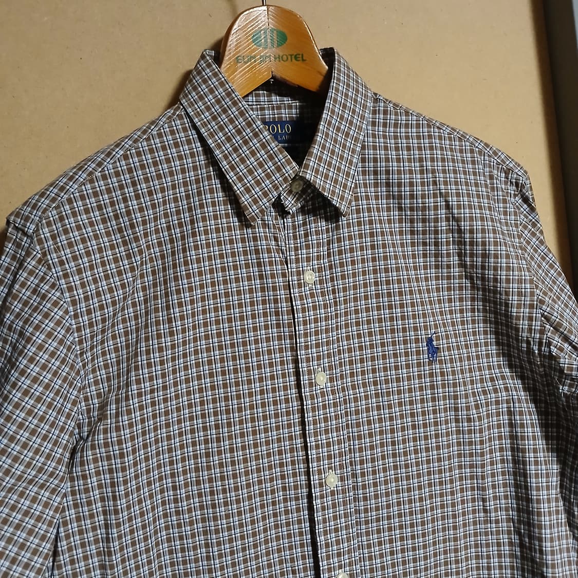 POLO 폴로 랄프로렌 갈색 체크 셔츠 남방 상품이미지2