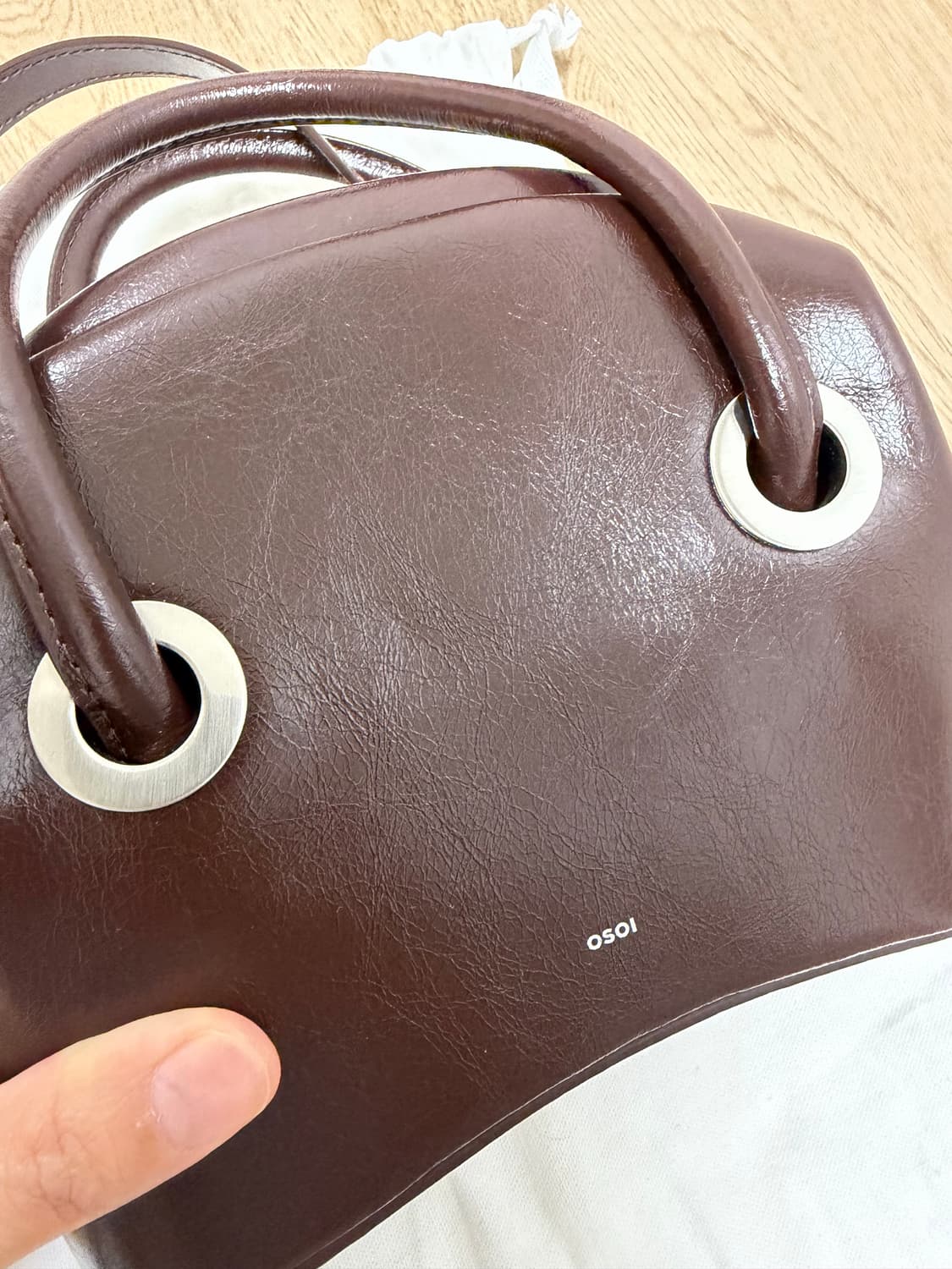 오소이 써클 미니 브라운 circle mini bag 상품이미지2