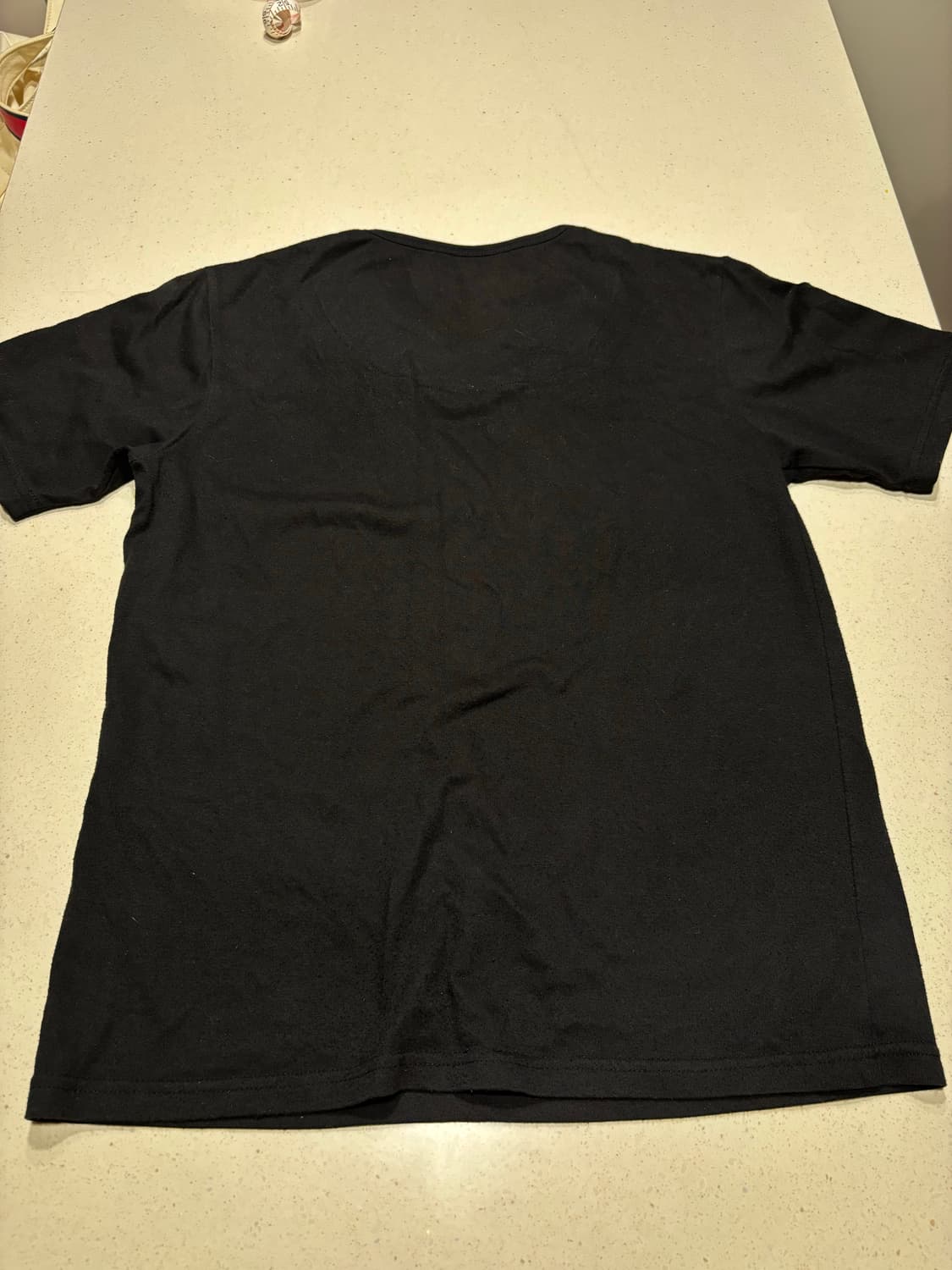 락 빈티지 검정 프린팅 V넥 티셔츠 상품이미지2