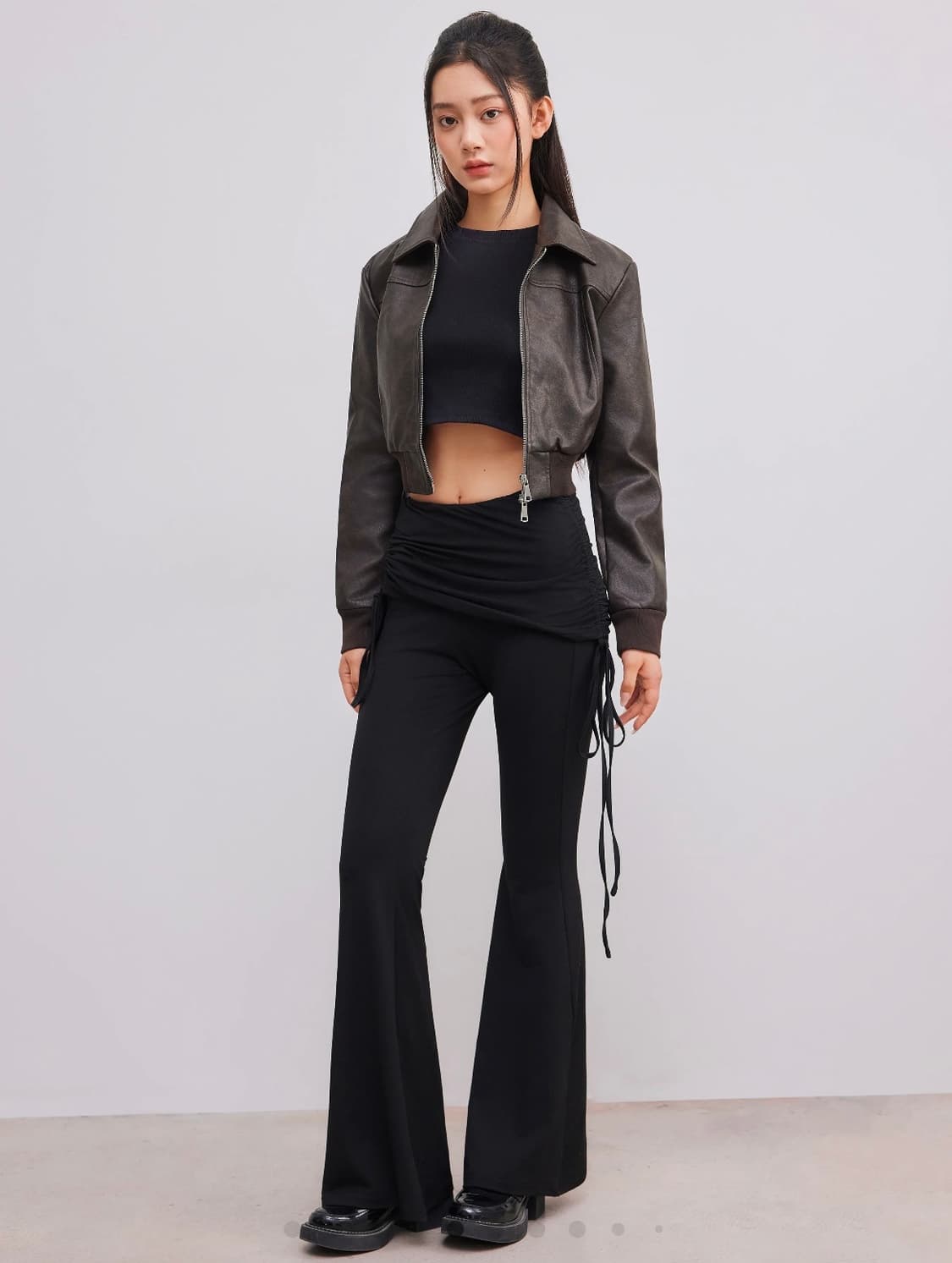 XXS) 샵사이다 플래어 팬츠 상품이미지1