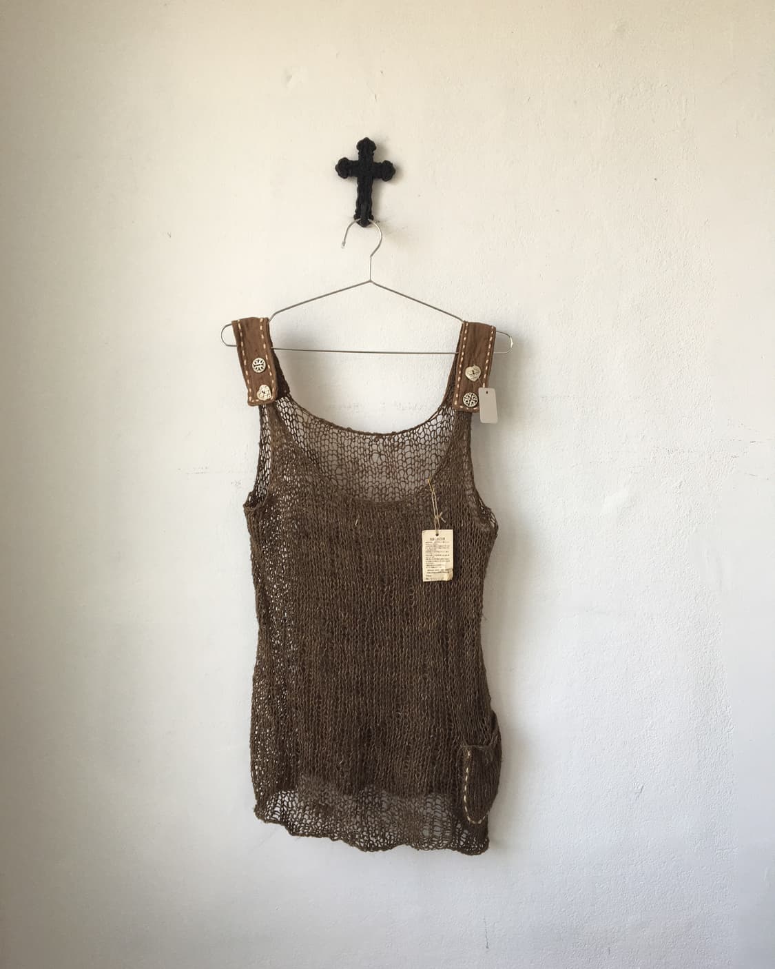 Button point knitted sleeveless 상품이미지2