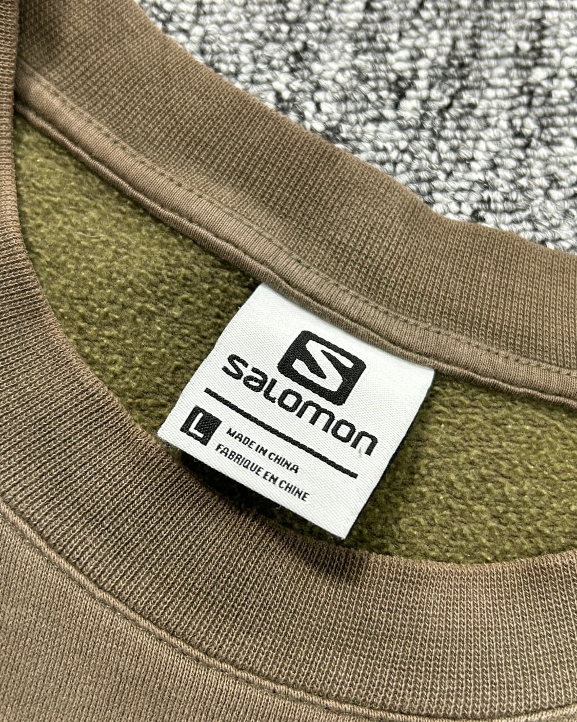 살로몬 브라운 빅로고 맨투맨  상품이미지8