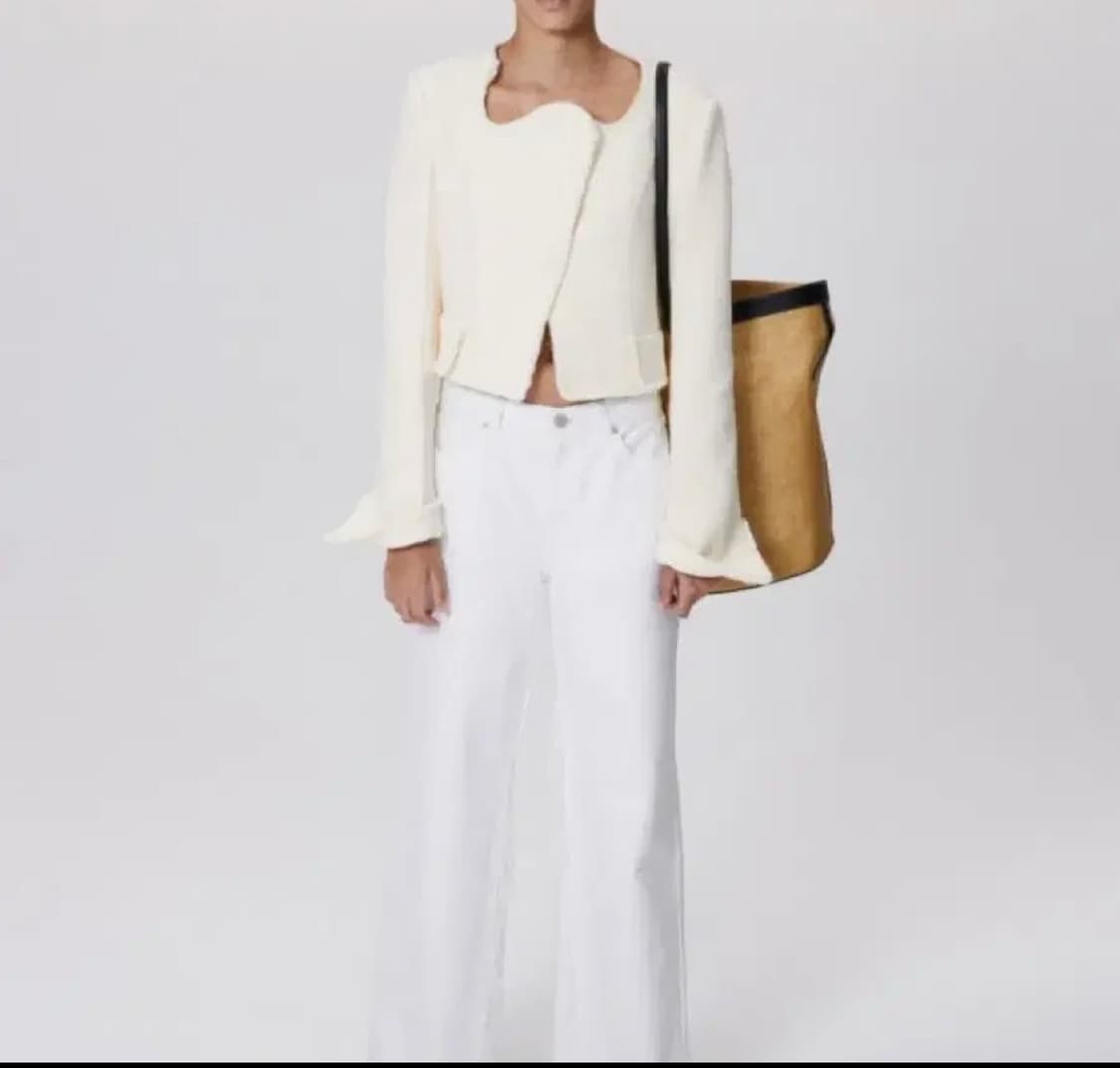 렉토 물결 트위드 자켓 S 상품이미지3