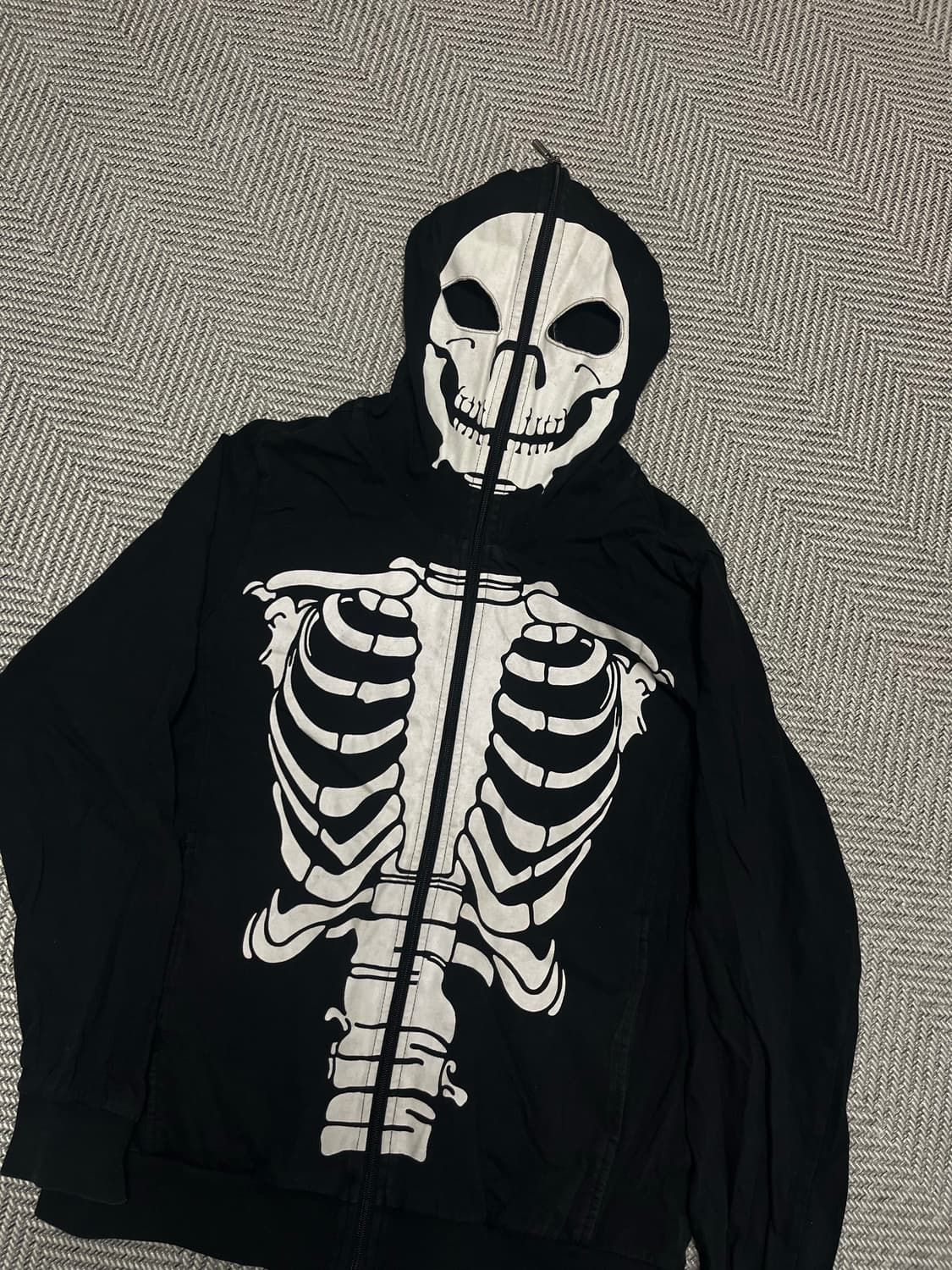 해골 풀 집업후드 상품이미지2