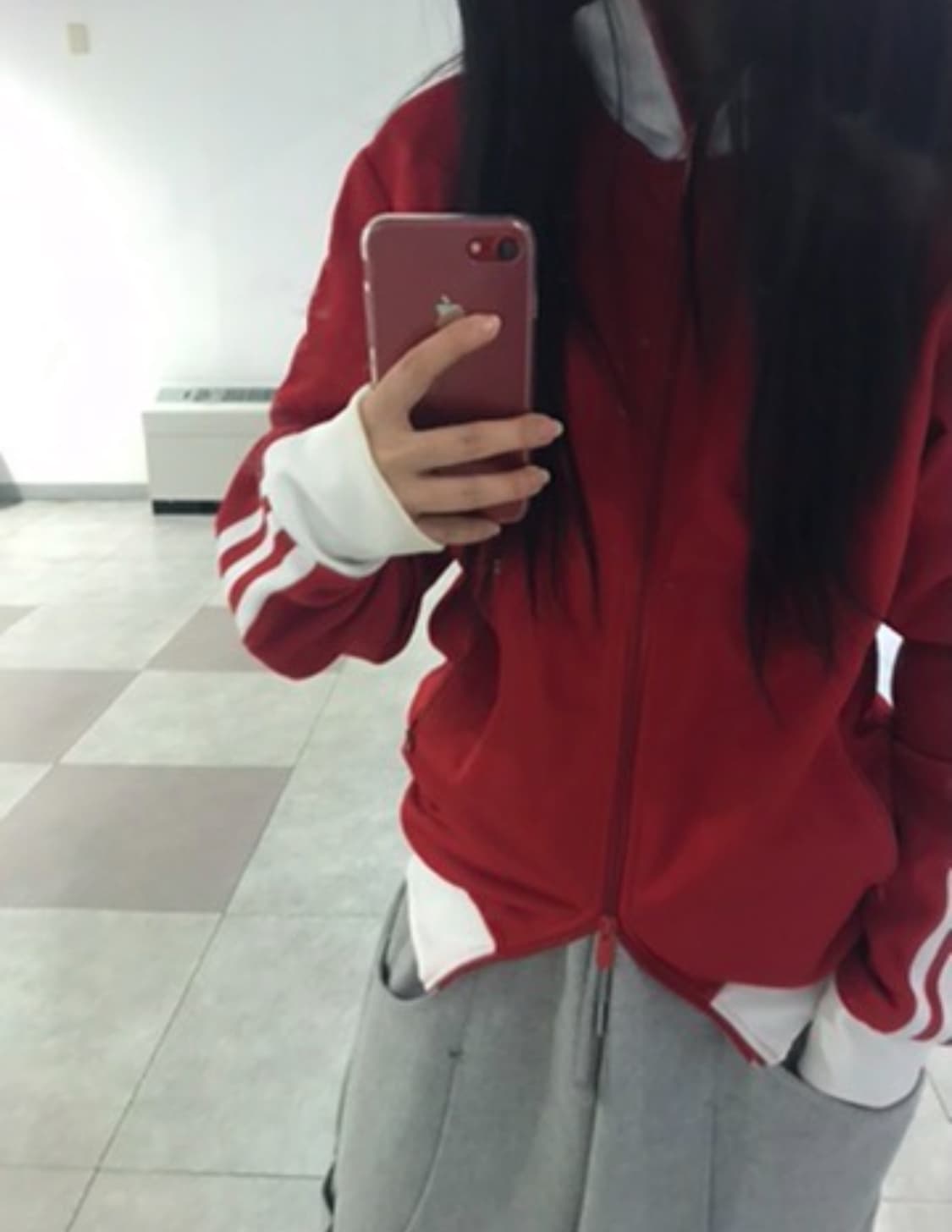 아디다스 아디컬러 클래식 베켄바우어 트랙탑 베러 스칼렛 화이트 - KR  상품이미지2