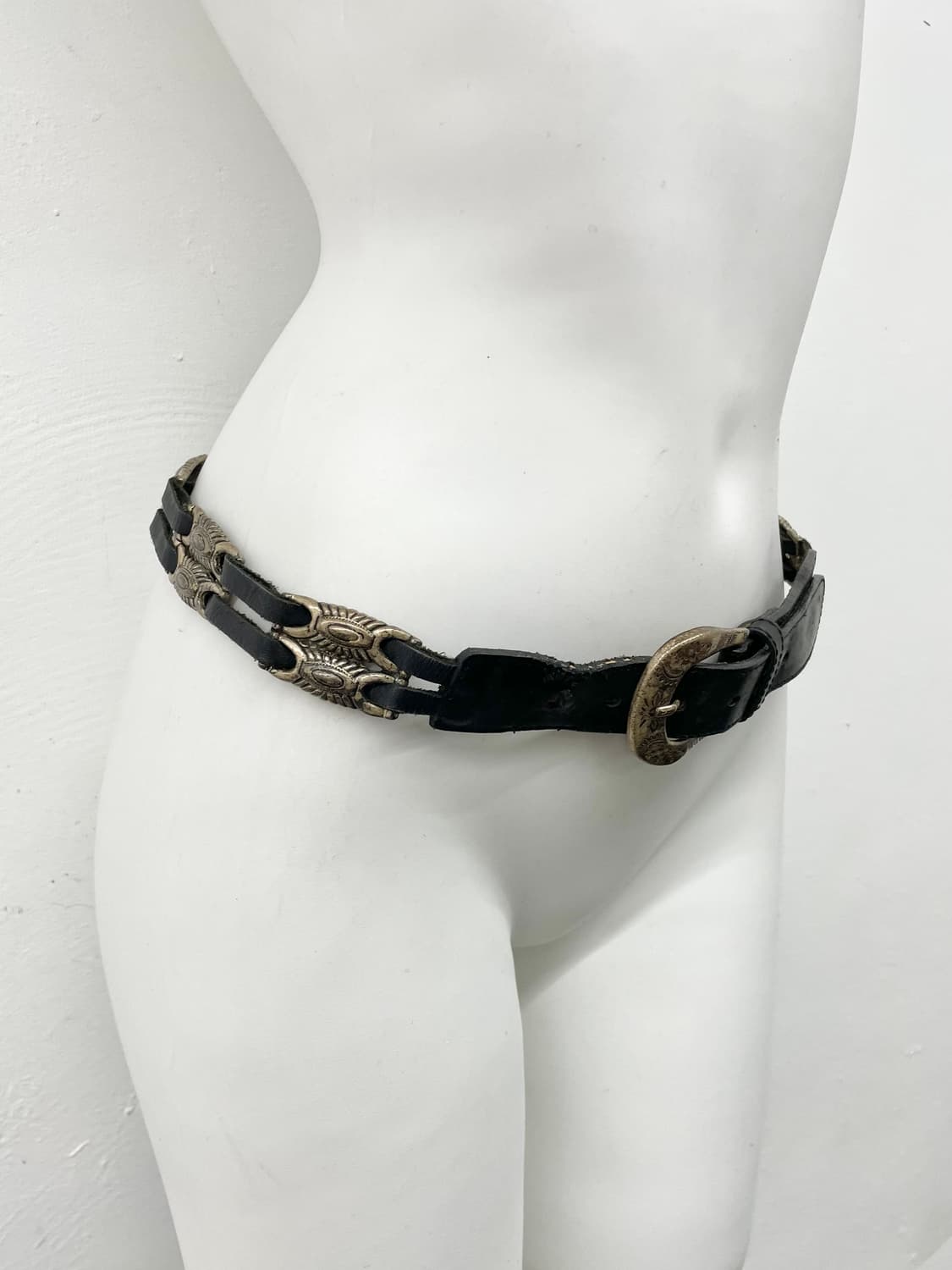 리얼레더 웨스턴 콘초 버클 벨트 상품이미지3