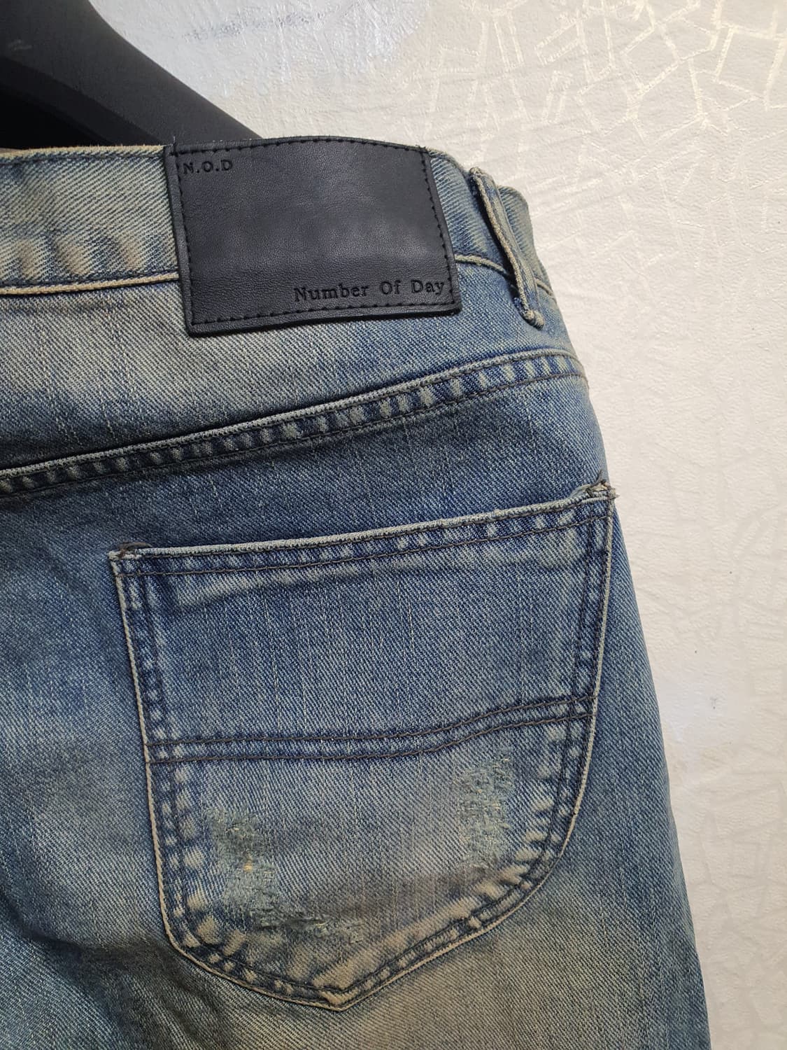 재패니즈 빈티지 워싱 무파 데님진 31 상품이미지7