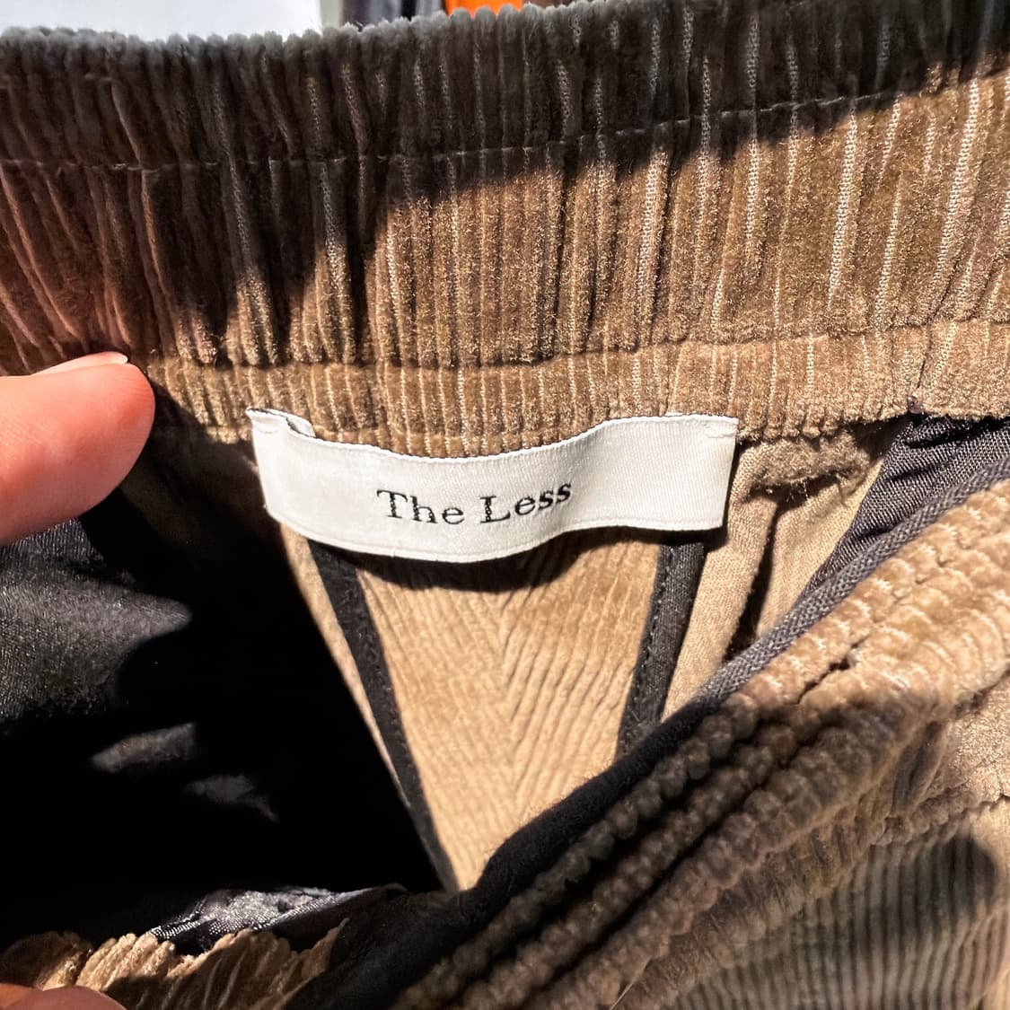 (정품/새상품) THE LESS 더 레스 남성 코듀로이 와이드 코튼 팬츠 상품이미지3