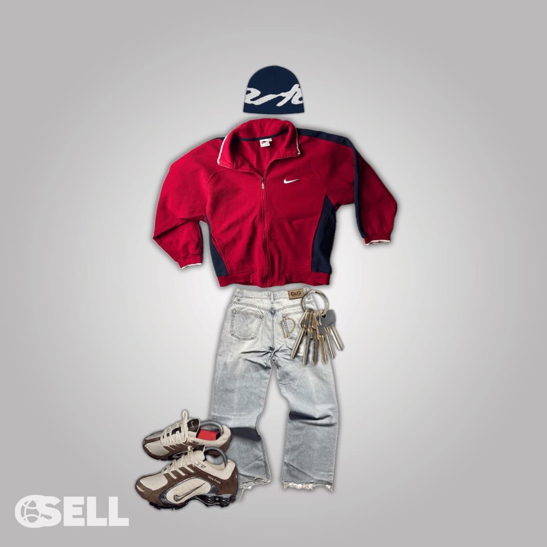 나이키 백로고 스우시 레드 져지 상품이미지2