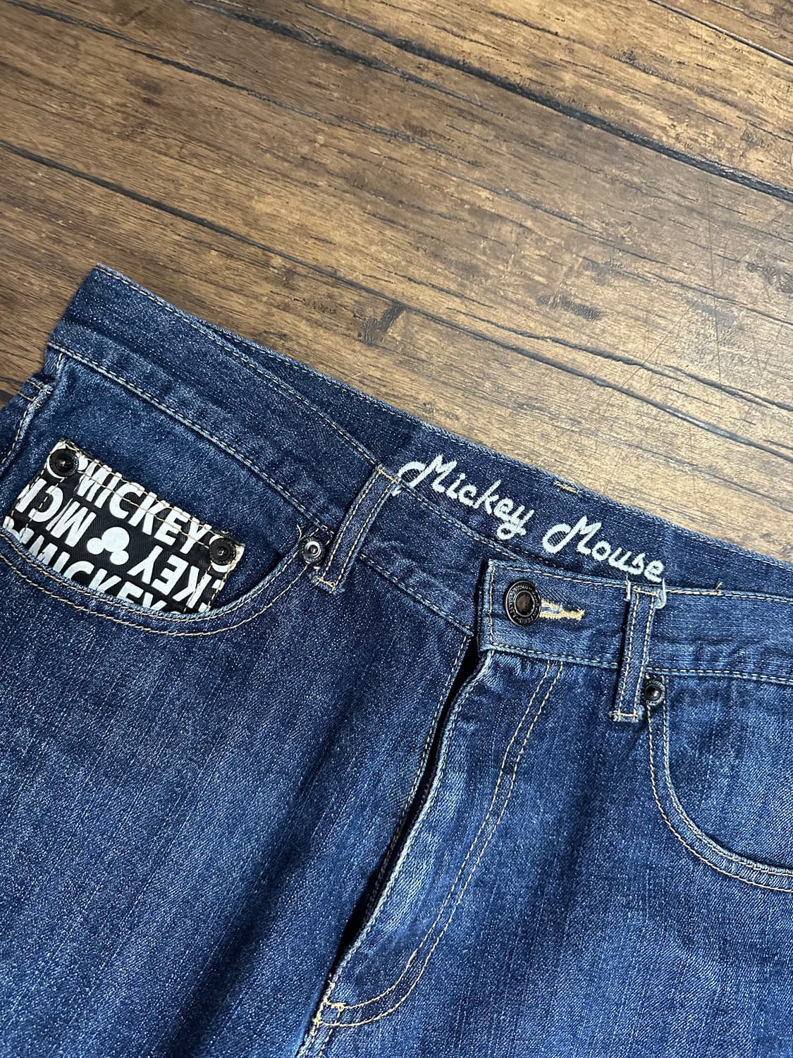 미키마우스 데님 팬츠 32사이즈 Y2K 올드스쿨 상품이미지2