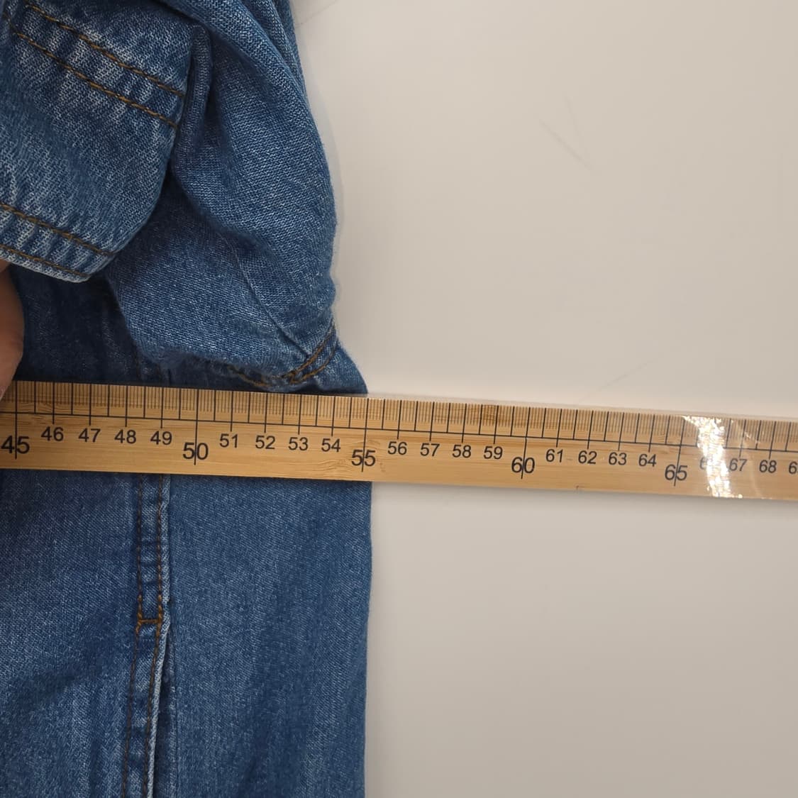 BREAL 청 데님 반팔 자켓 + 스카프 [B30159] 상품이미지4