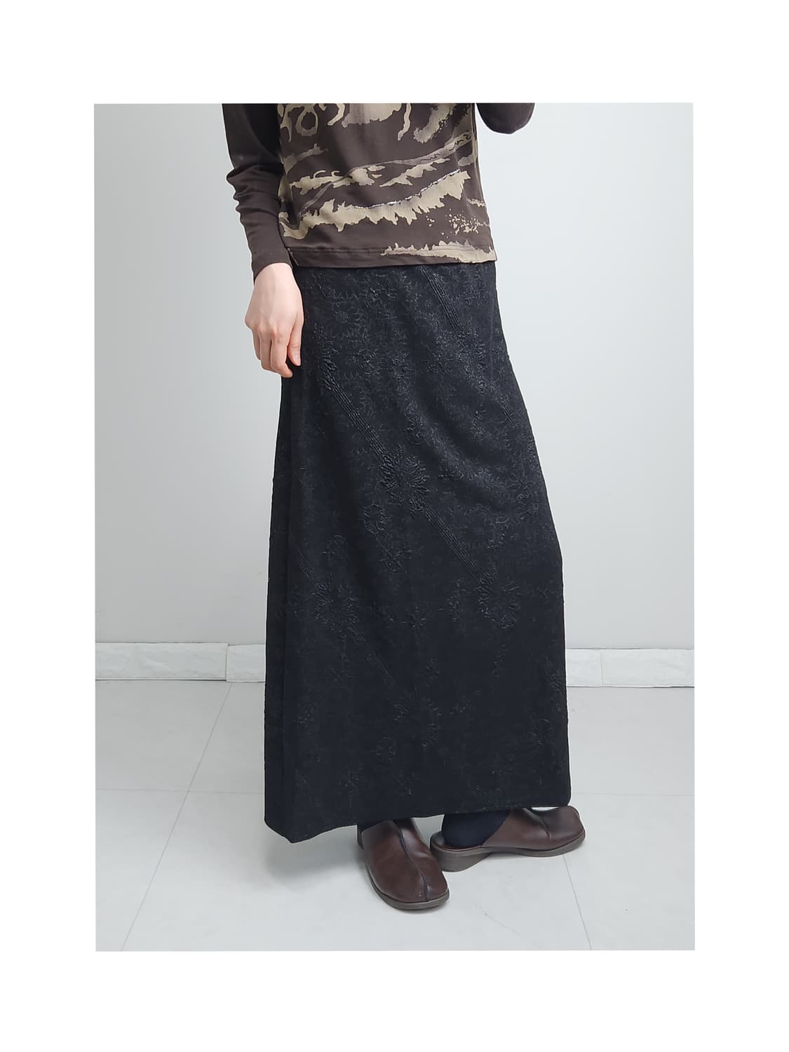 플로럴 롱 스커트 상품이미지1