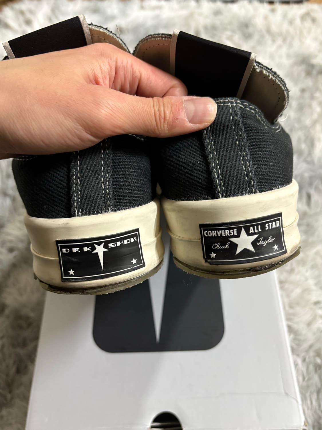 릭오웬스 다크쉐도우 x 컨버스 다크스타 로우 상품이미지6