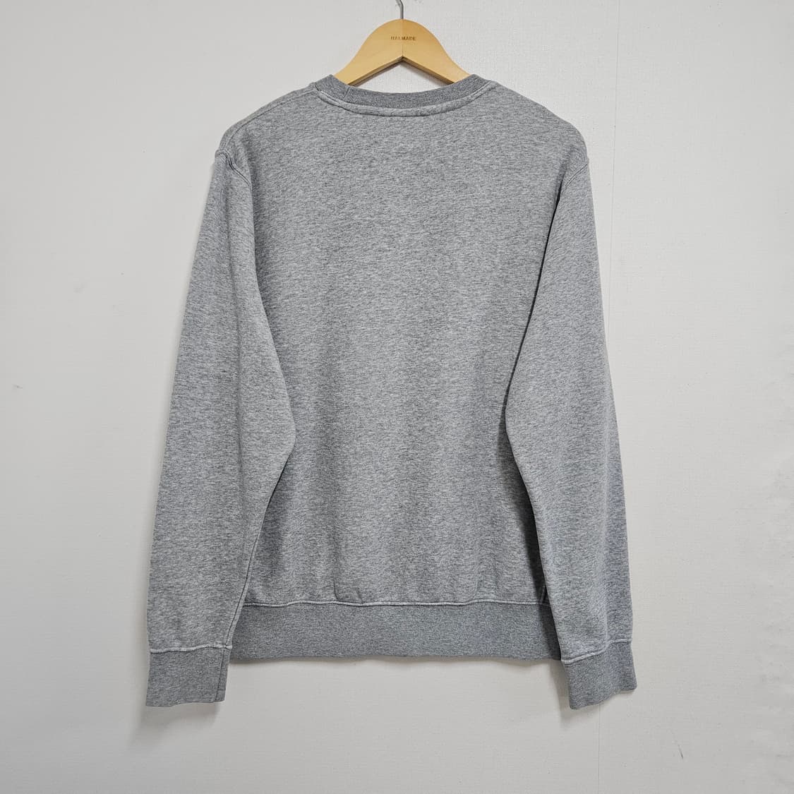 M 95-100 나이키 빅로고 자수 오버핏 맨투맨 그레이 상품이미지4