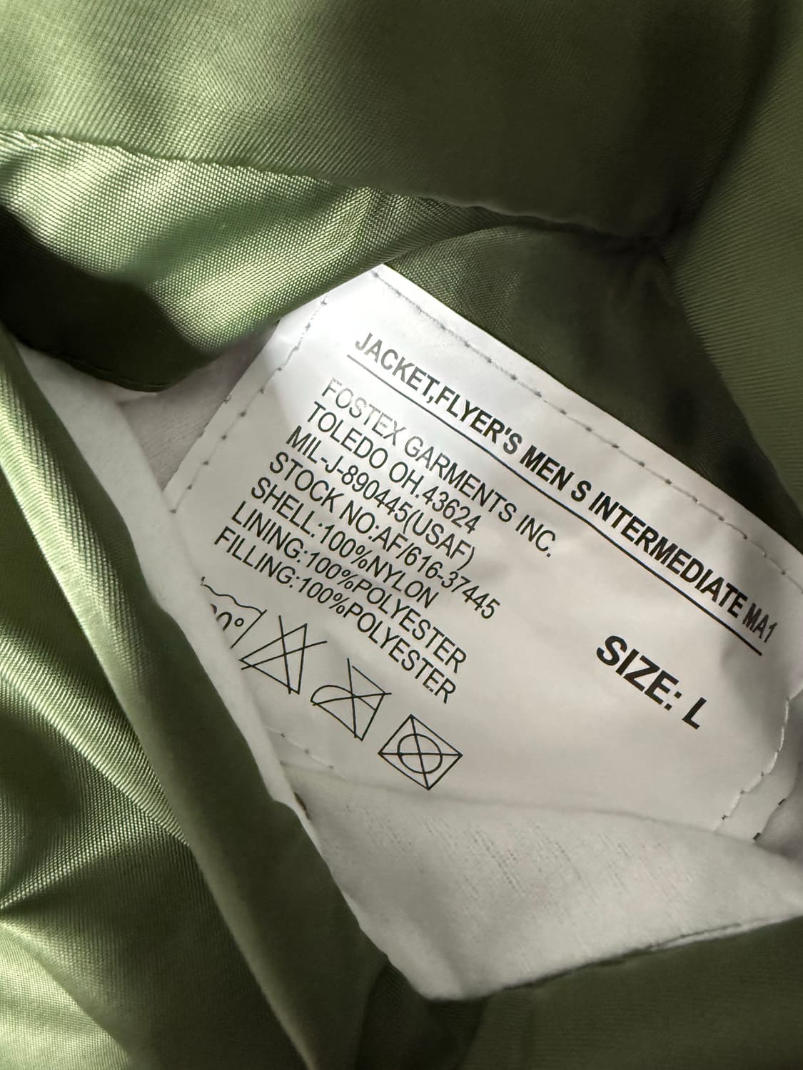 포스텍스 가먼츠 ma-1 봄버 자켓 상품이미지4