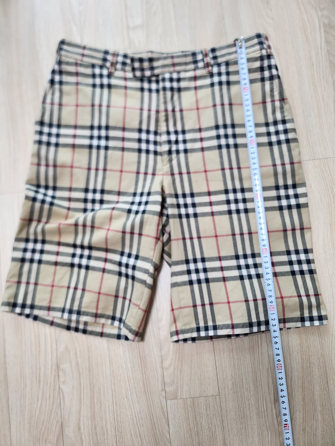 버버리 빈티체크반바지(34 상품이미지7