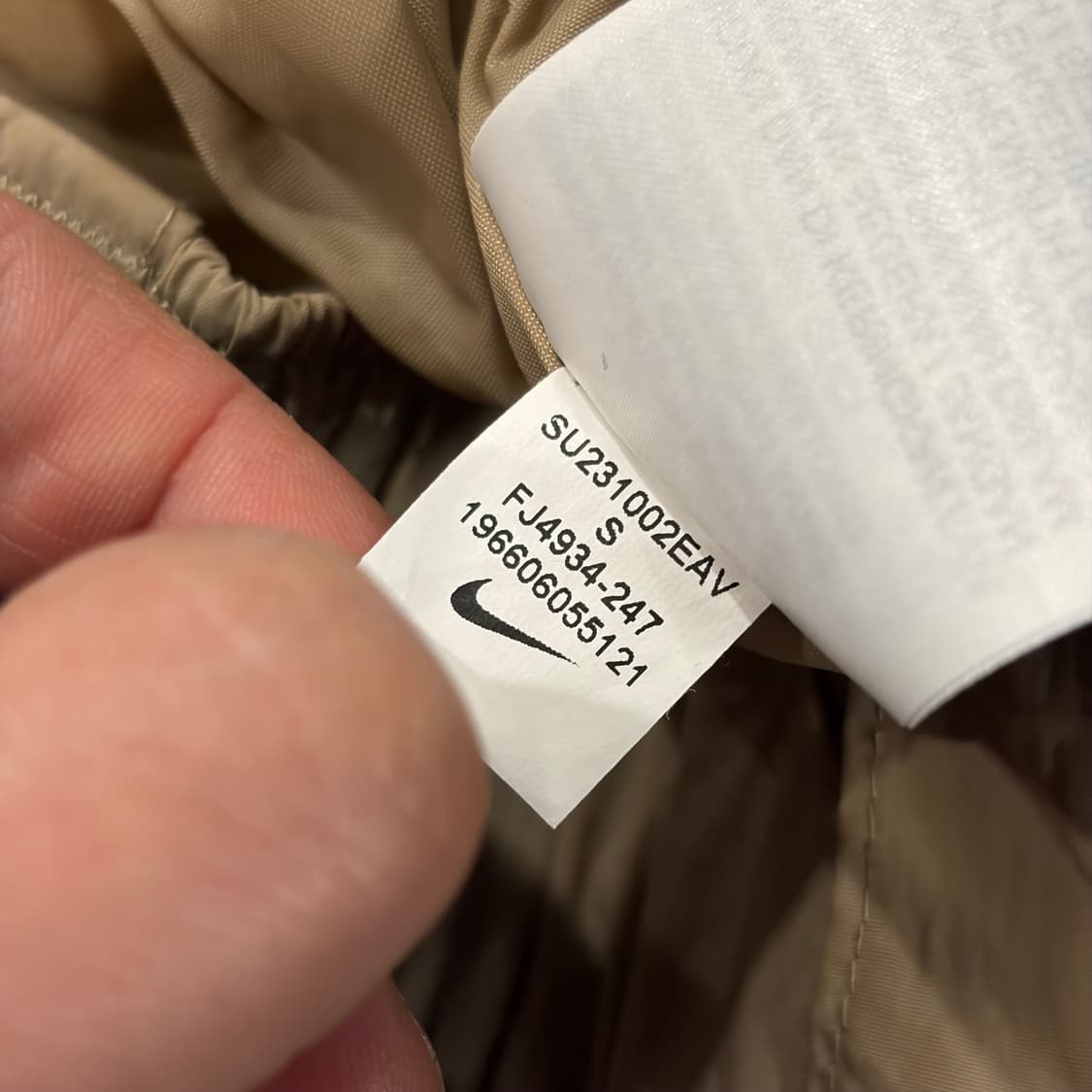 [S] 나이키 우먼 NSW 하이웨스트 카고 조거 팬츠 베이지 C319 상품이미지7